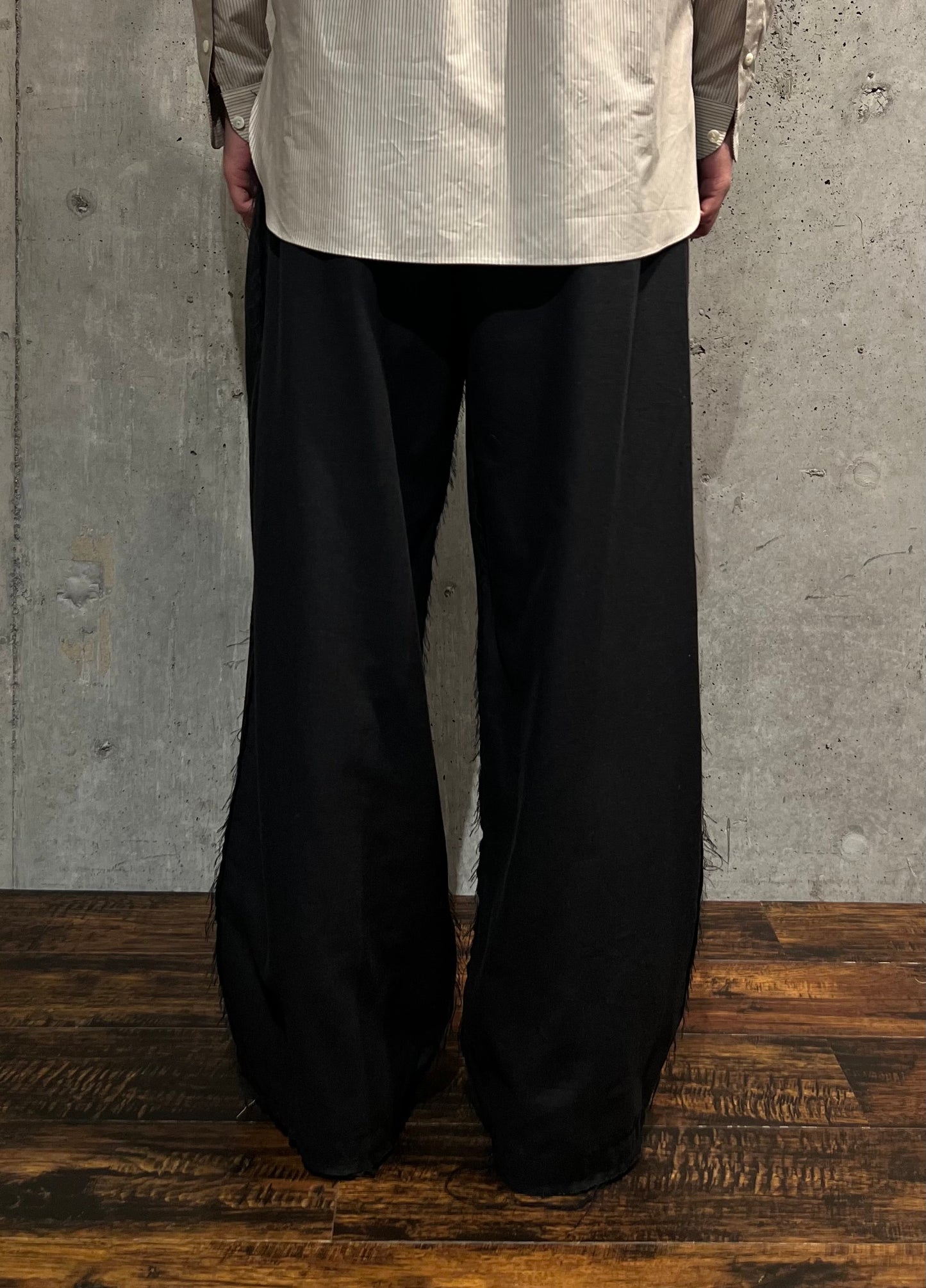 【Urig】HRB SCHADEN 3TUCK PANTS NL（BLACK）