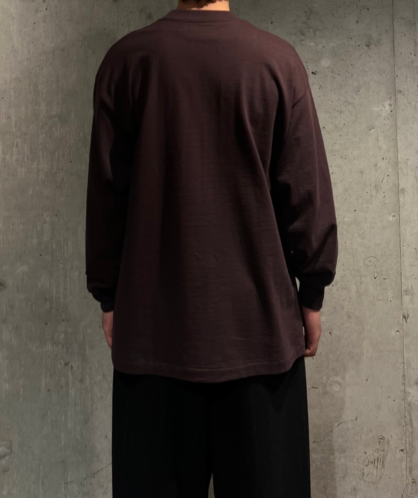 【YOKO SAKAMOTO】TUBE L/S T-SHIRT (BROWN)