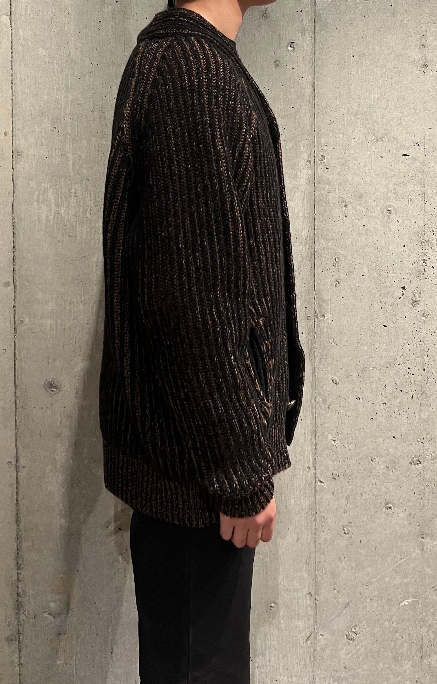 【Slopeslow】V neck cardigan(railroader)