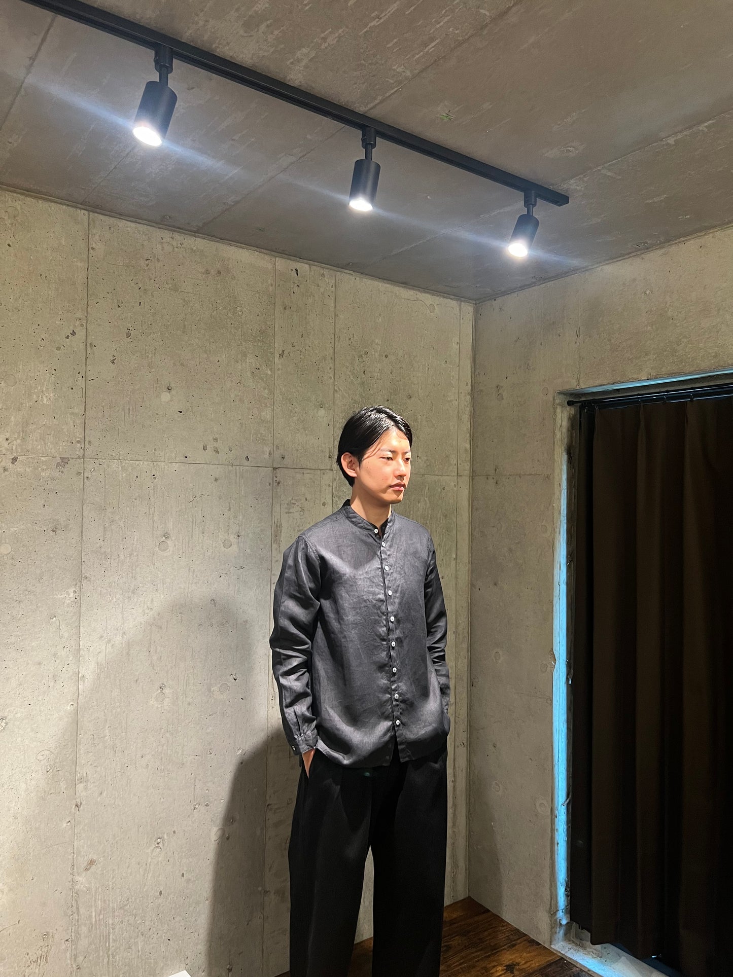 【MITTAN】大麻シャツ 墨黒