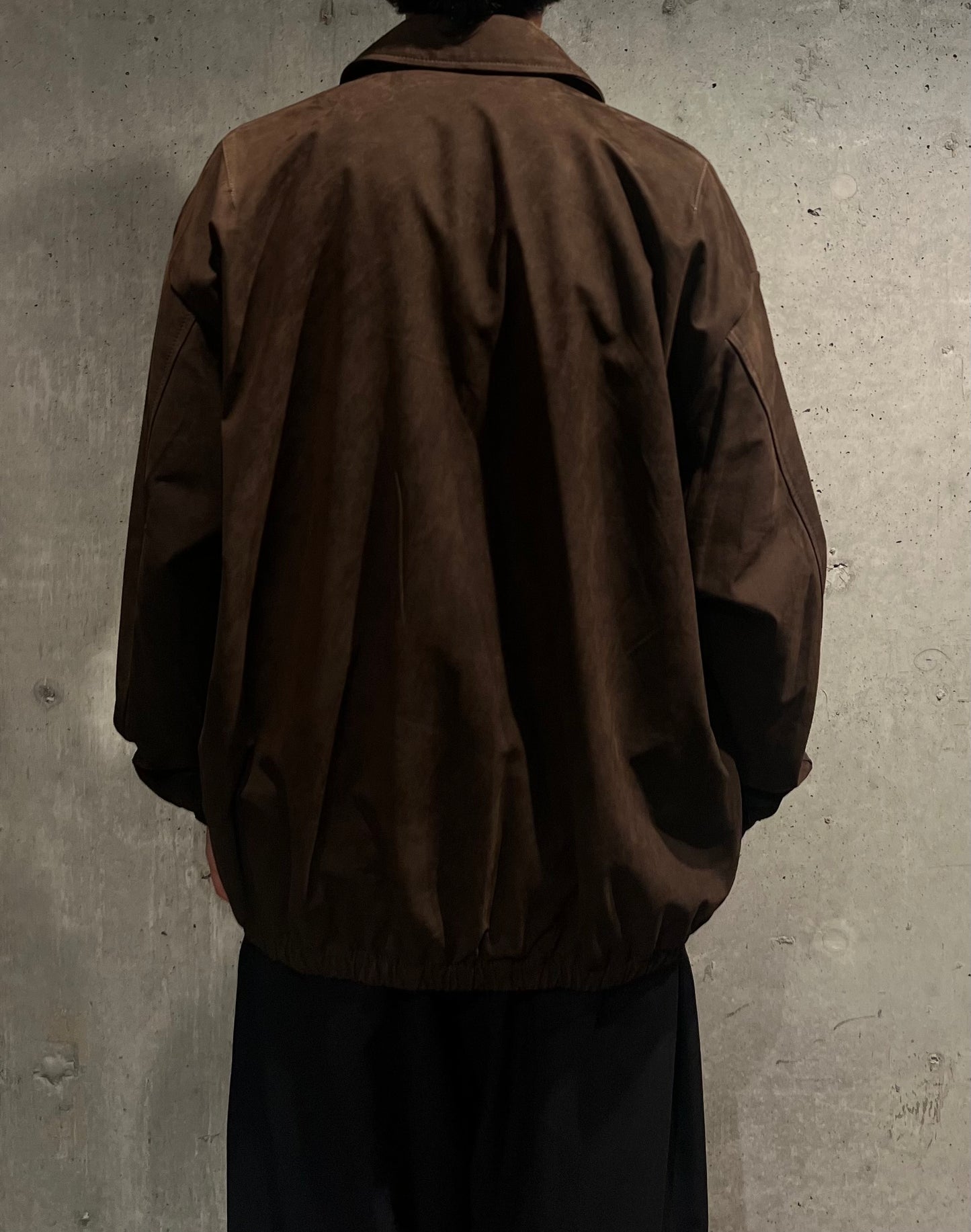 【YOKO SAKAMOTO】  ZIP BLOUSON　COW LEATHER　BROWN‐NU