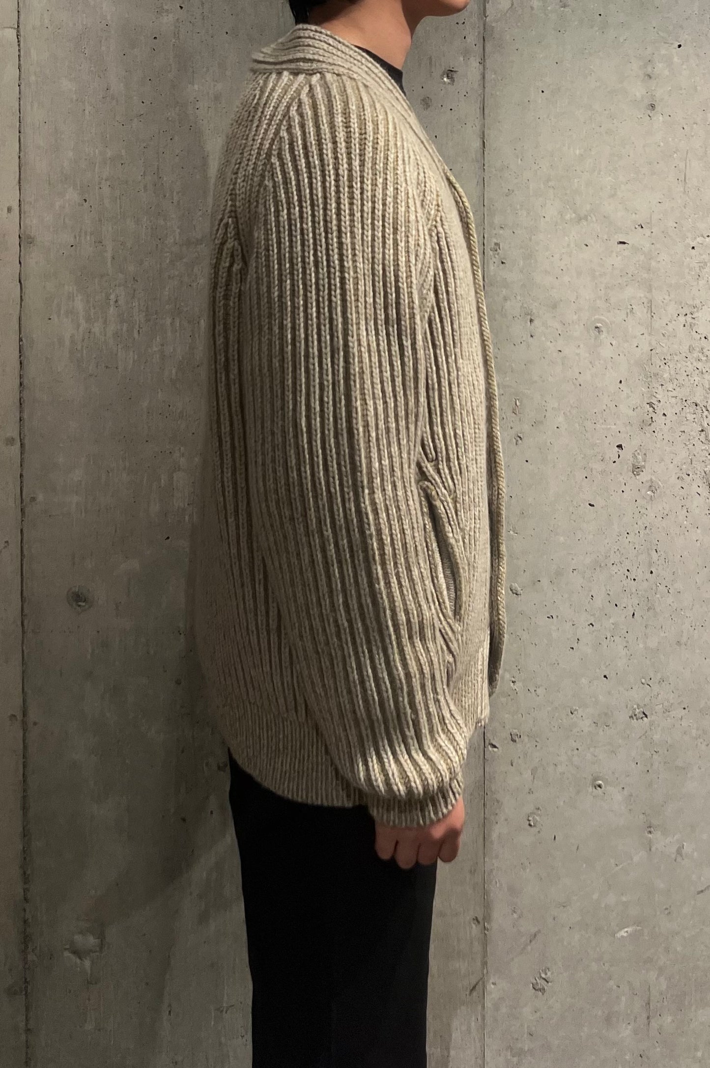 【Slopeslow】V neck cardigan(roquefort)
