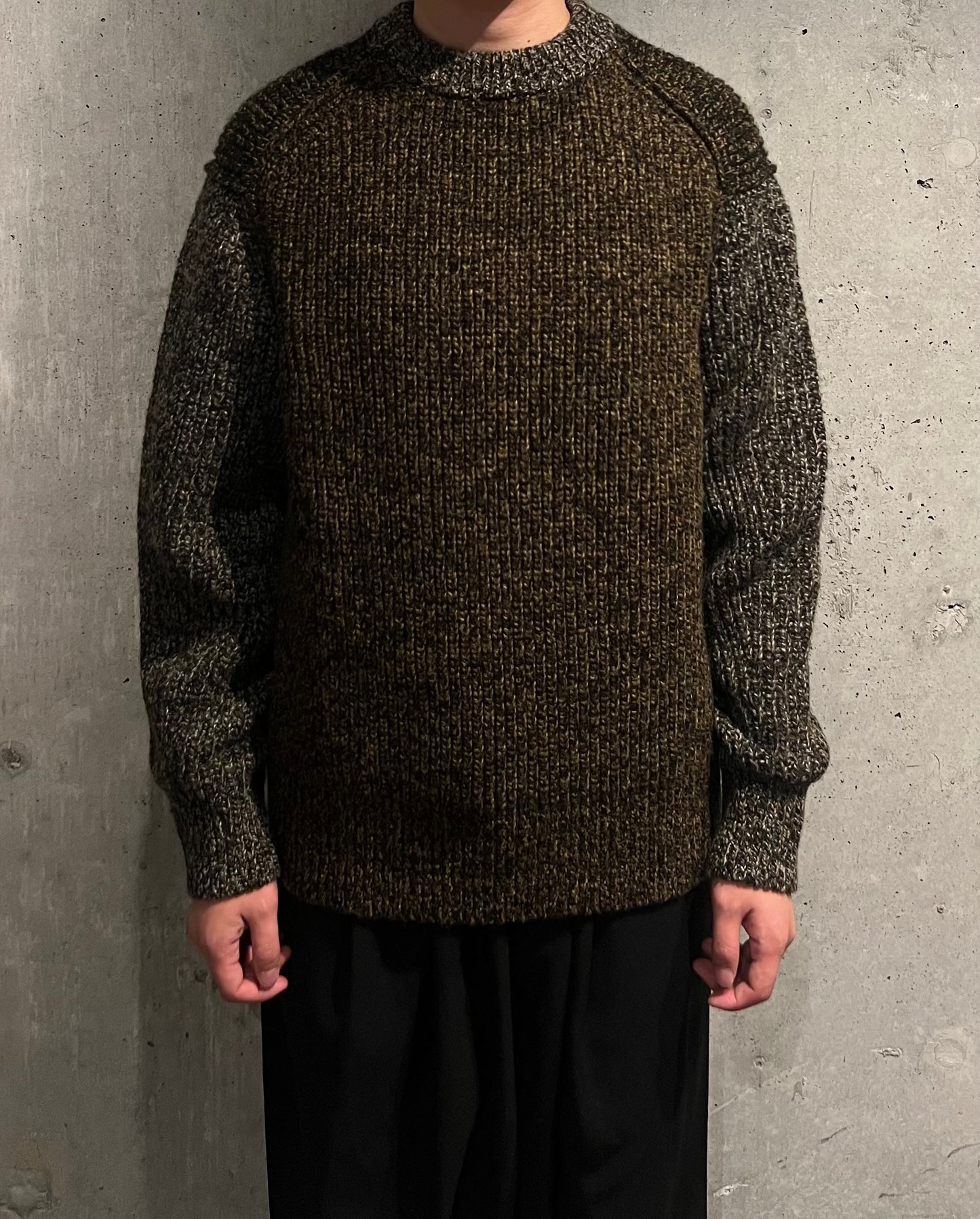 【Slopeslow】crew neck sweater(tiger camo)