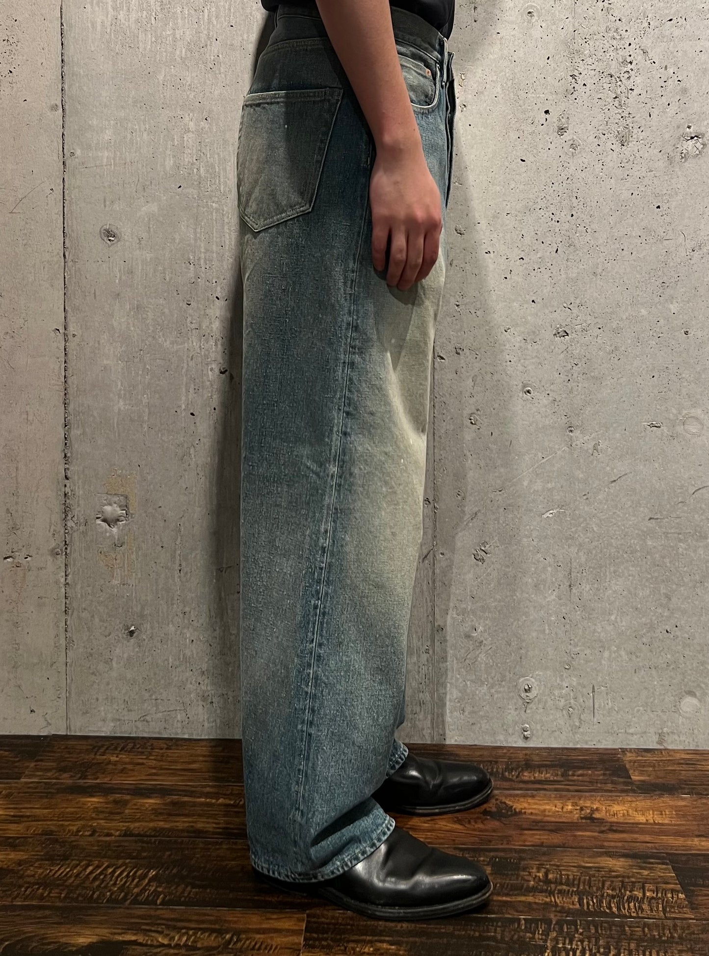 【YOKO SAKAMOTO】5POCKET STRAIGHT PANTS (FADE INDIGO)