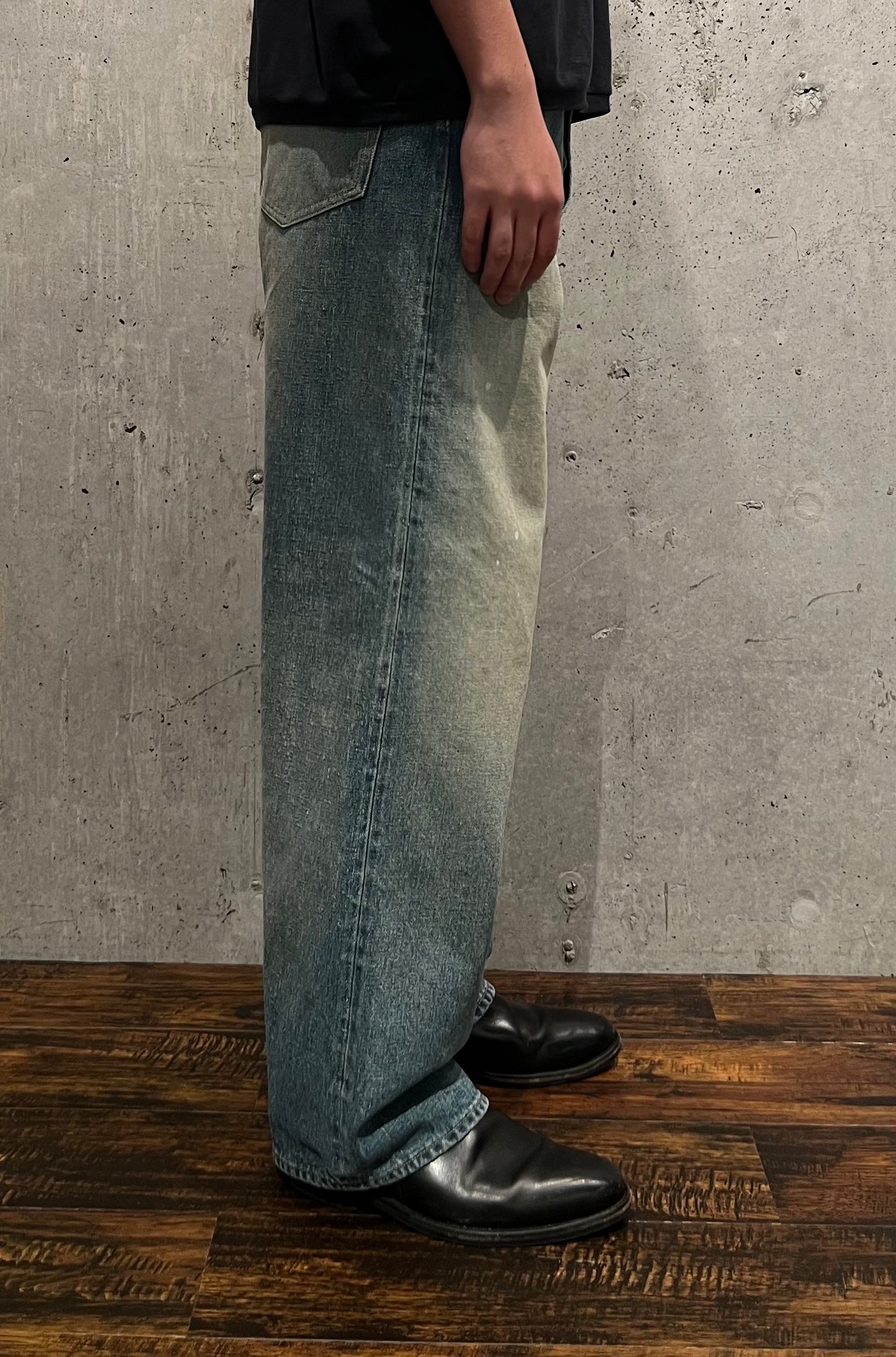 【YOKO SAKAMOTO】5POCKET STRAIGHT PANTS (FADE INDIGO)