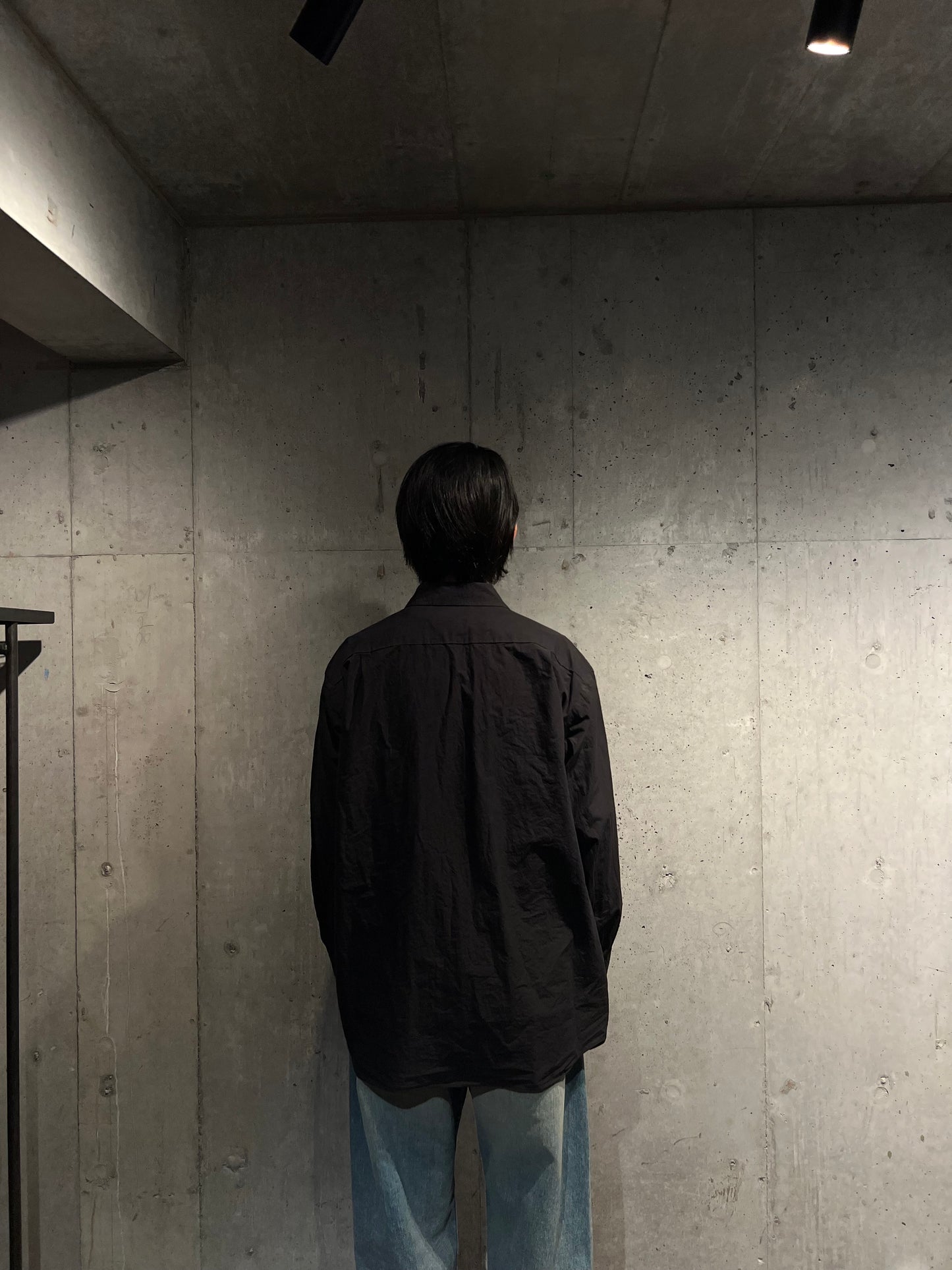 【YOKO SAKAMOTO】REGULAR COLLAR SHIRT(BLACK)