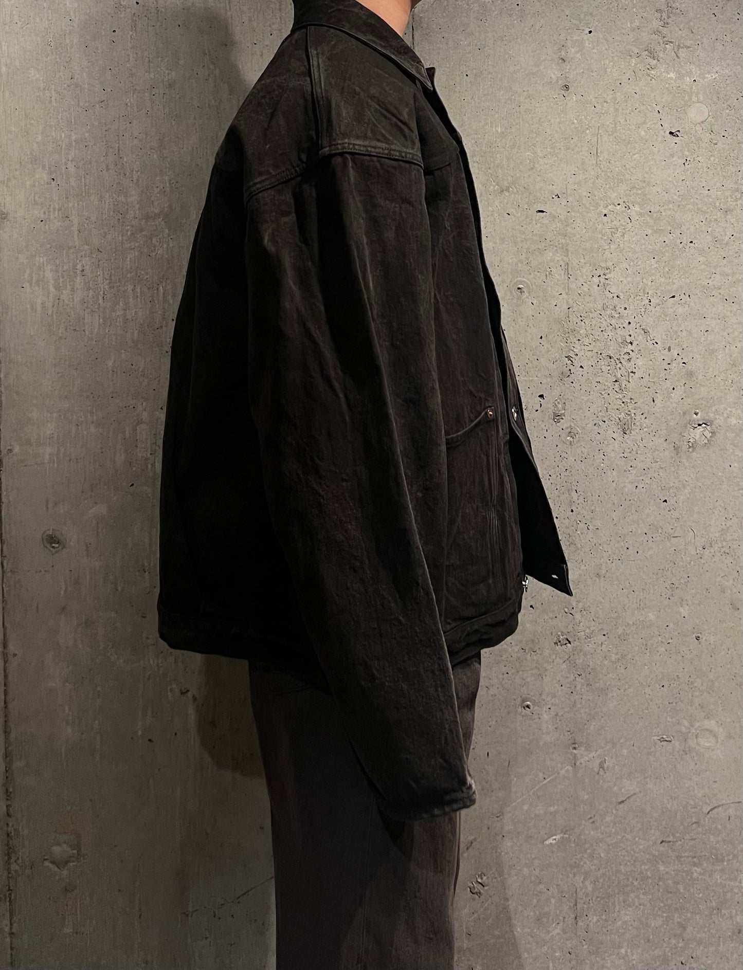 【YOKO SAKAMOTO】PLEATS JACKET ( SUMI INK )