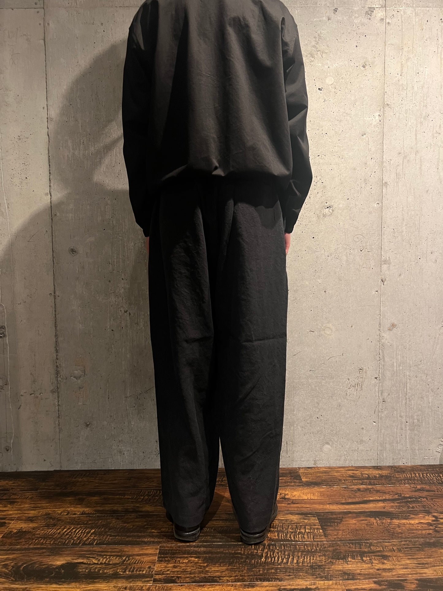 【YOKO SAKAMOTO】WIDE EASY PANTS(BLACK)