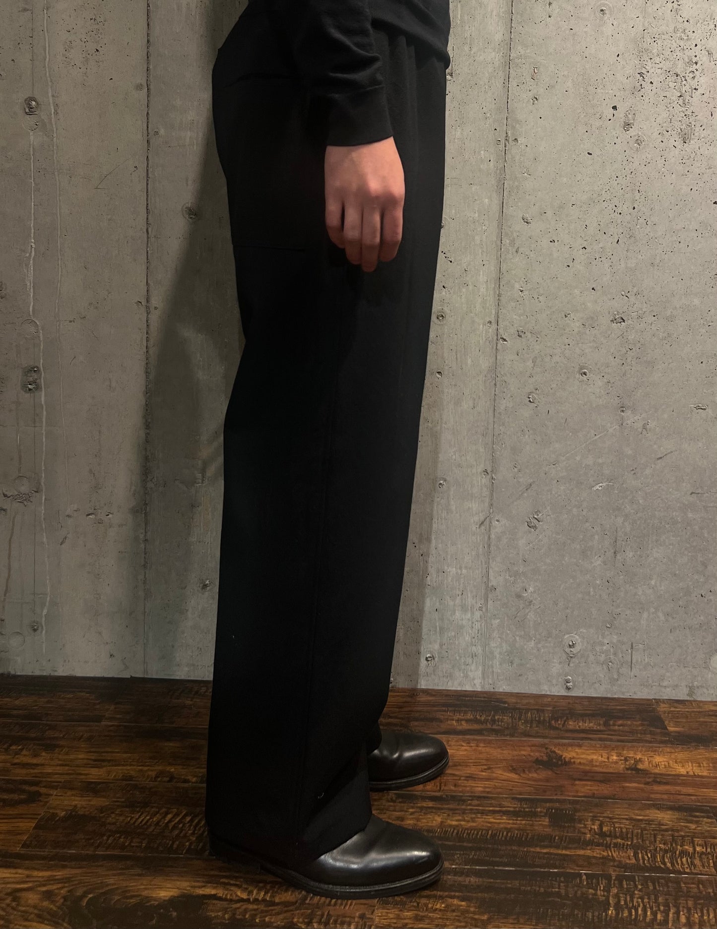 【MITTAN】NMウールOCツイルワイド 黒