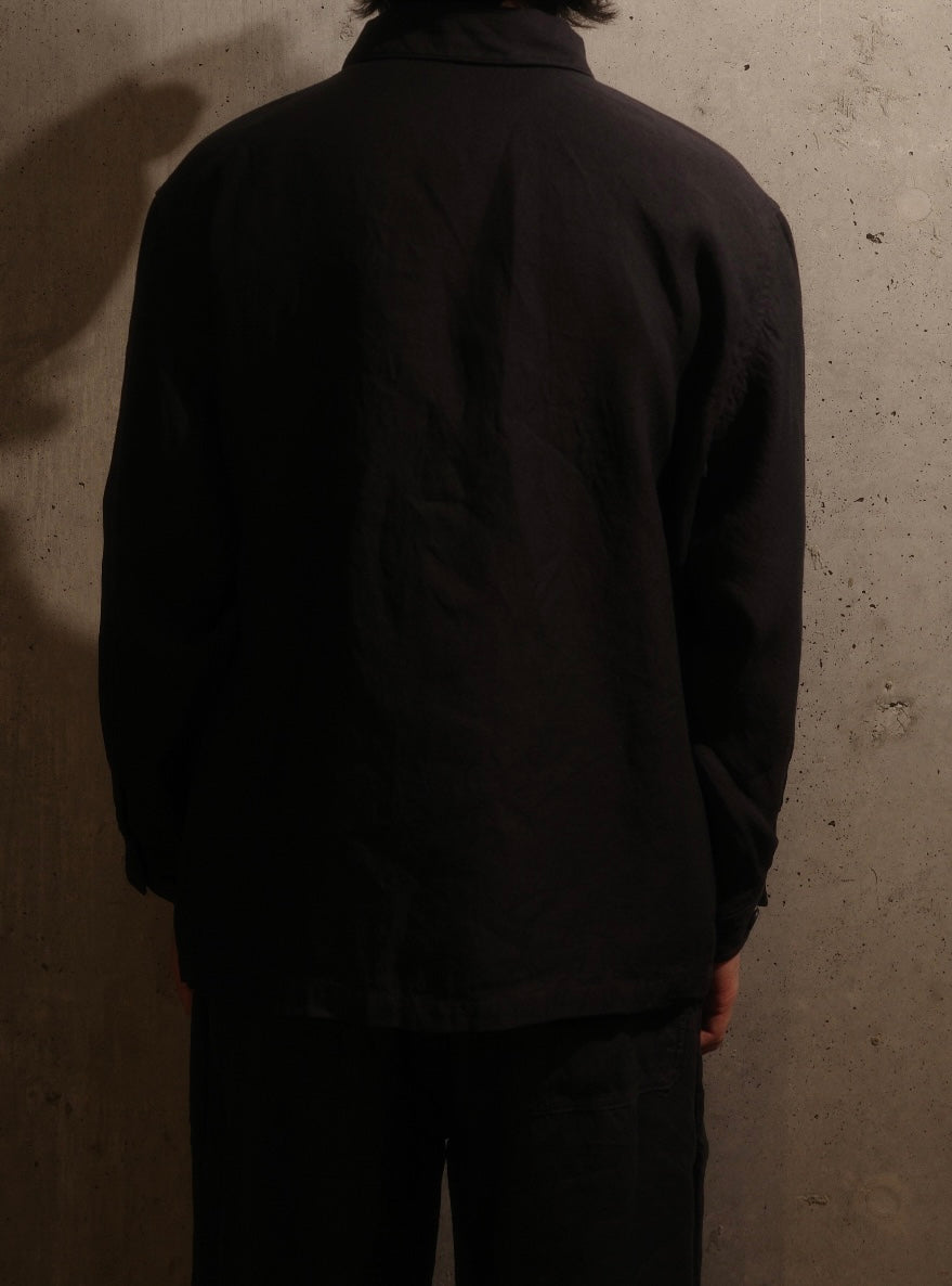 【MITTAN】和紙大麻ジャケット（墨黒）