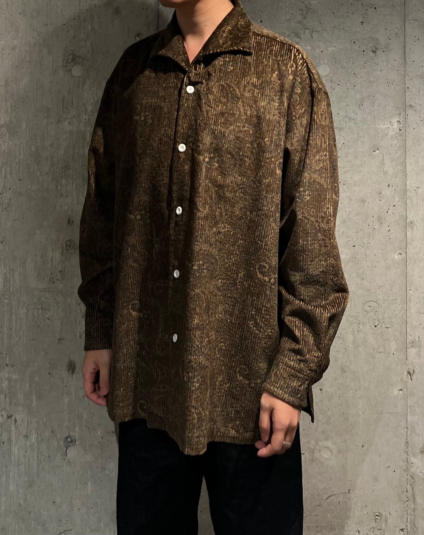 【SOWBOW】SOWBOW SHIRT -A (Wide Fit) PAISLEY CORD
