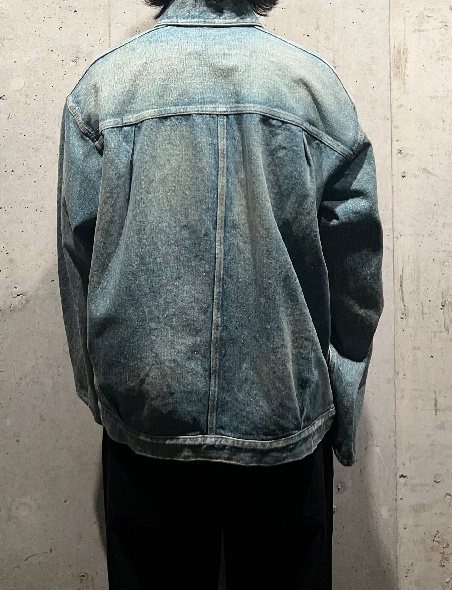 【YOKO SAKAMOTO】PLEATS JACKET (FADE INDIGO)