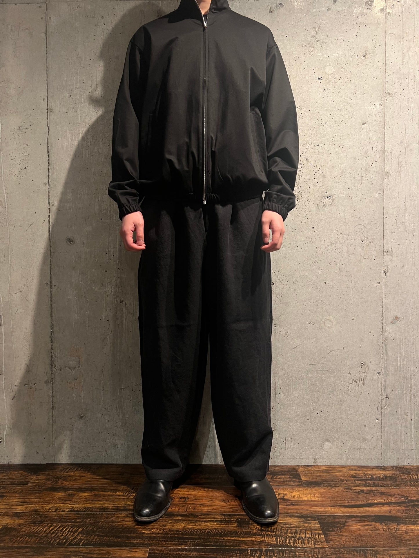 【YOKO SAKAMOTO】WIDE EASY PANTS(BLACK)
