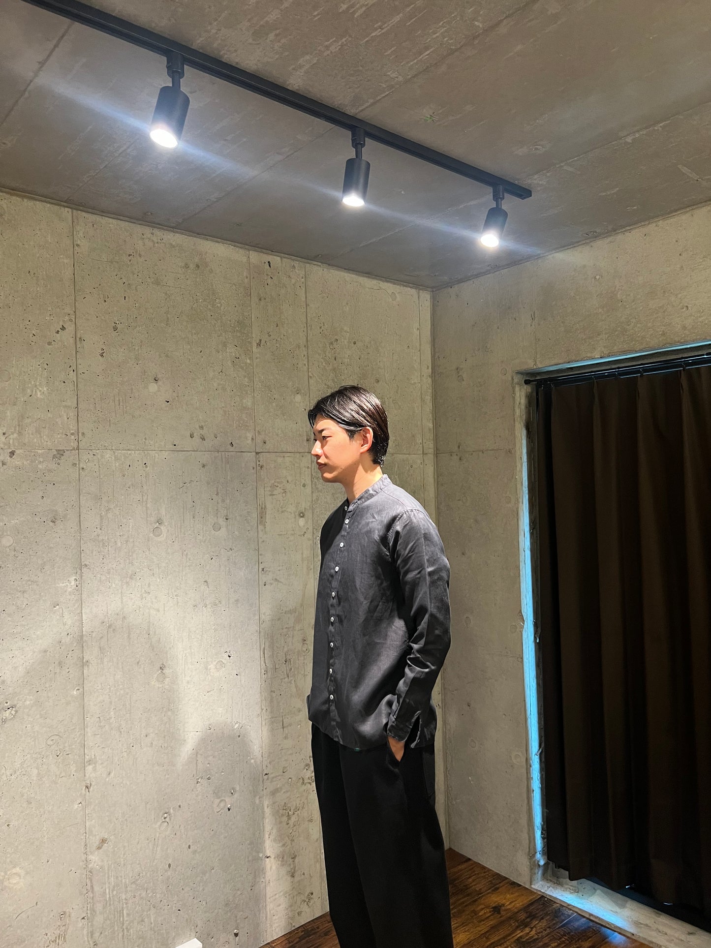 【MITTAN】大麻シャツ 墨黒