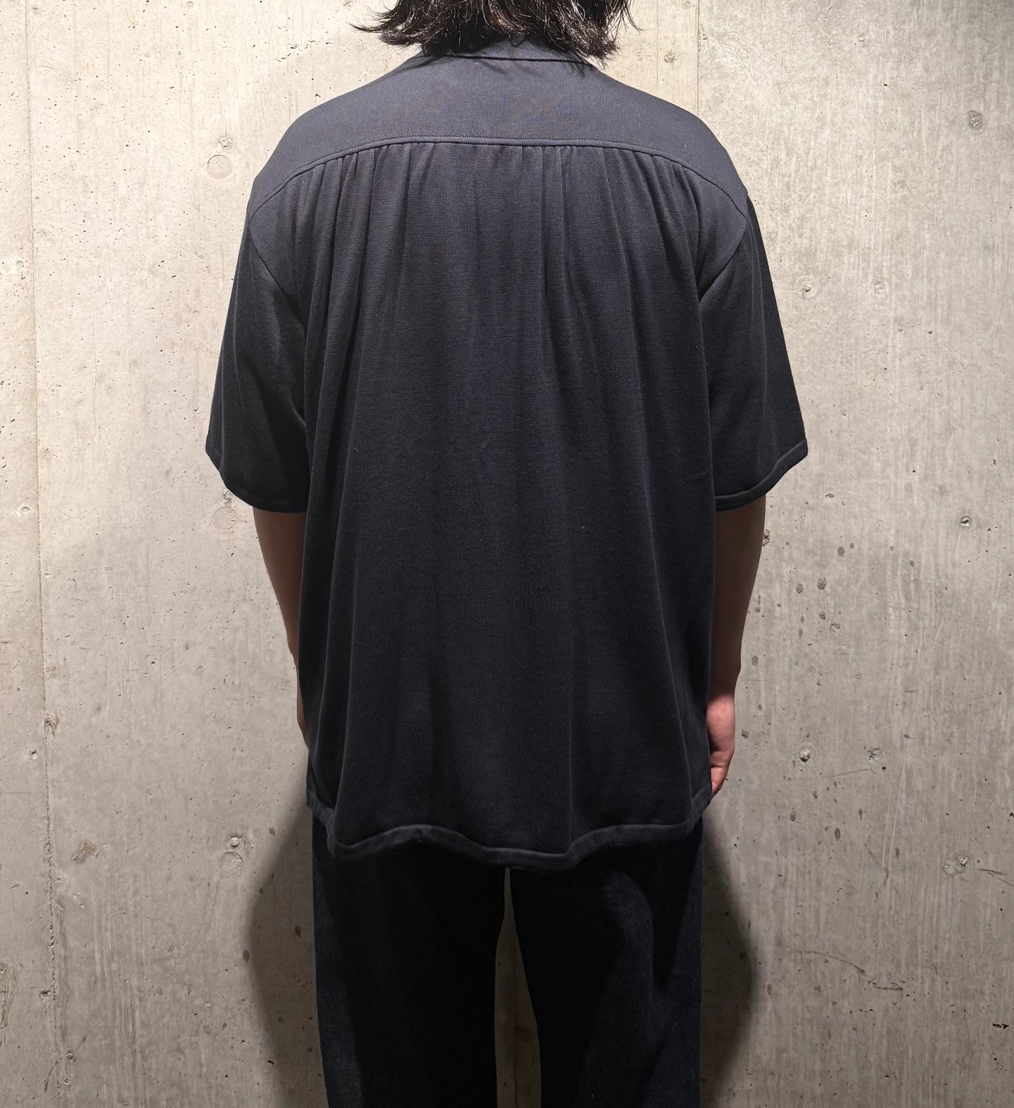 【LOYM】AETHER - GIZA Cotton Knit Shirt(DARK NAVY)
