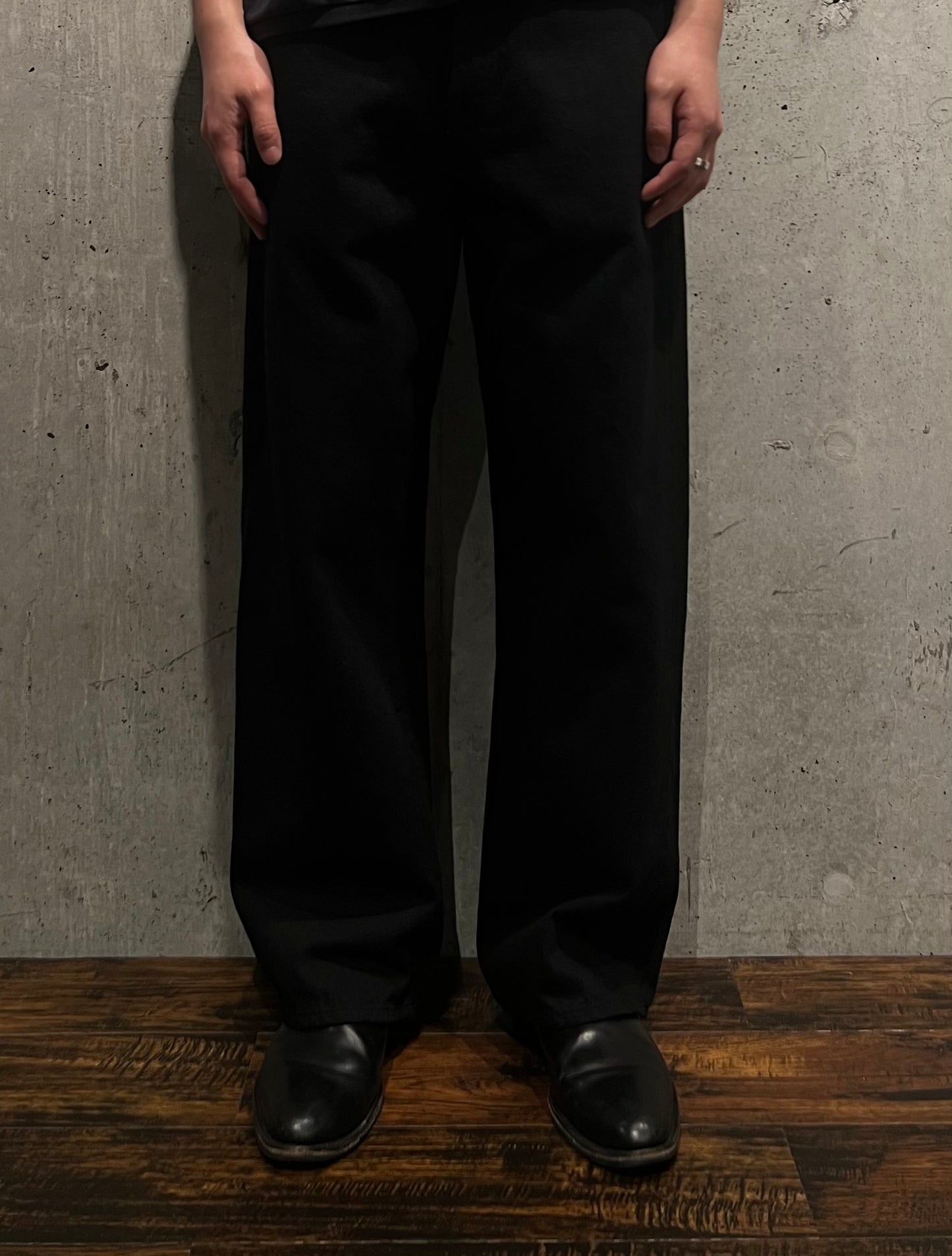 【YOKO SAKAMOTO】5POCKET STRAIGHT PANTS (BLACK)