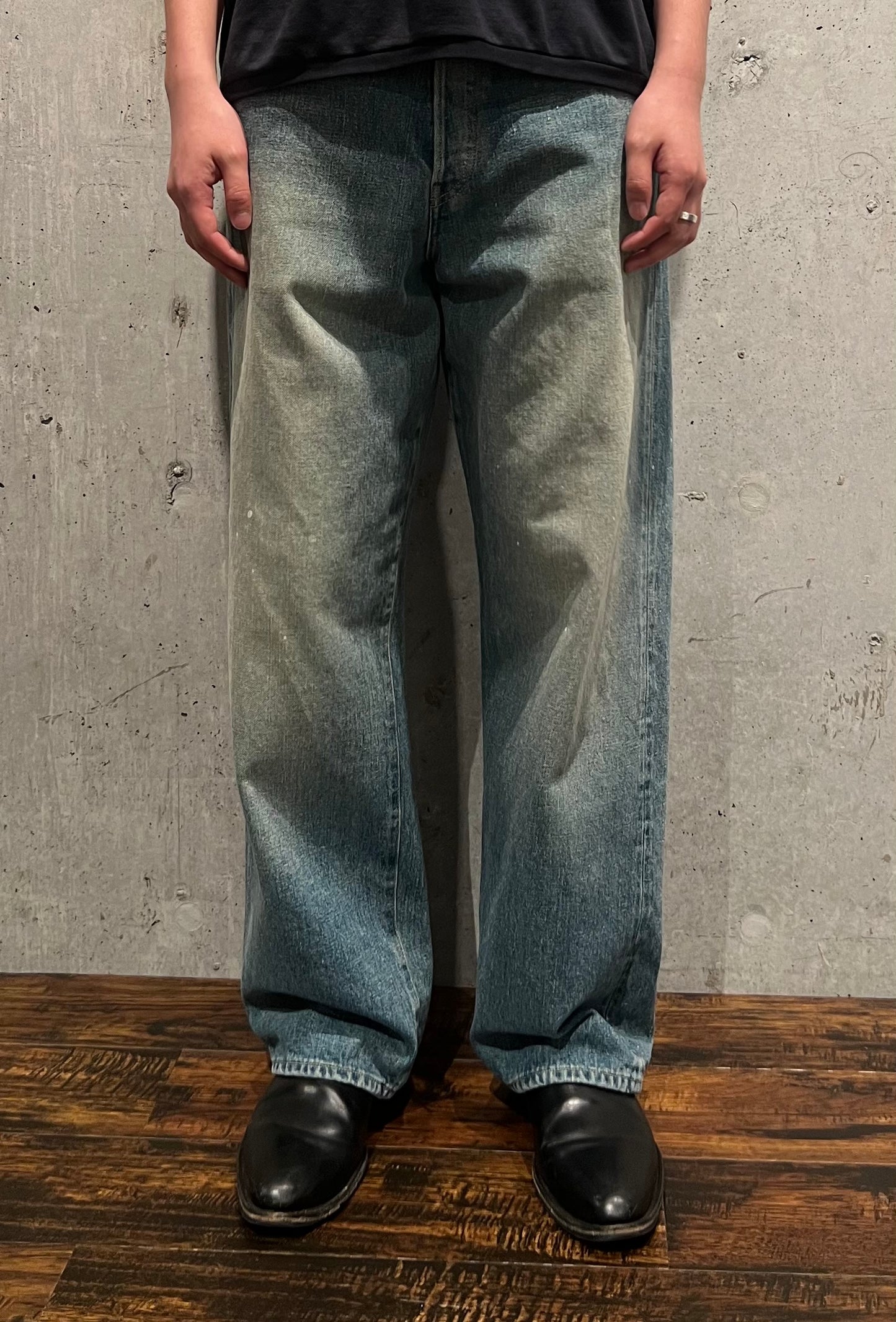 【YOKO SAKAMOTO】5POCKET STRAIGHT PANTS (FADE INDIGO)