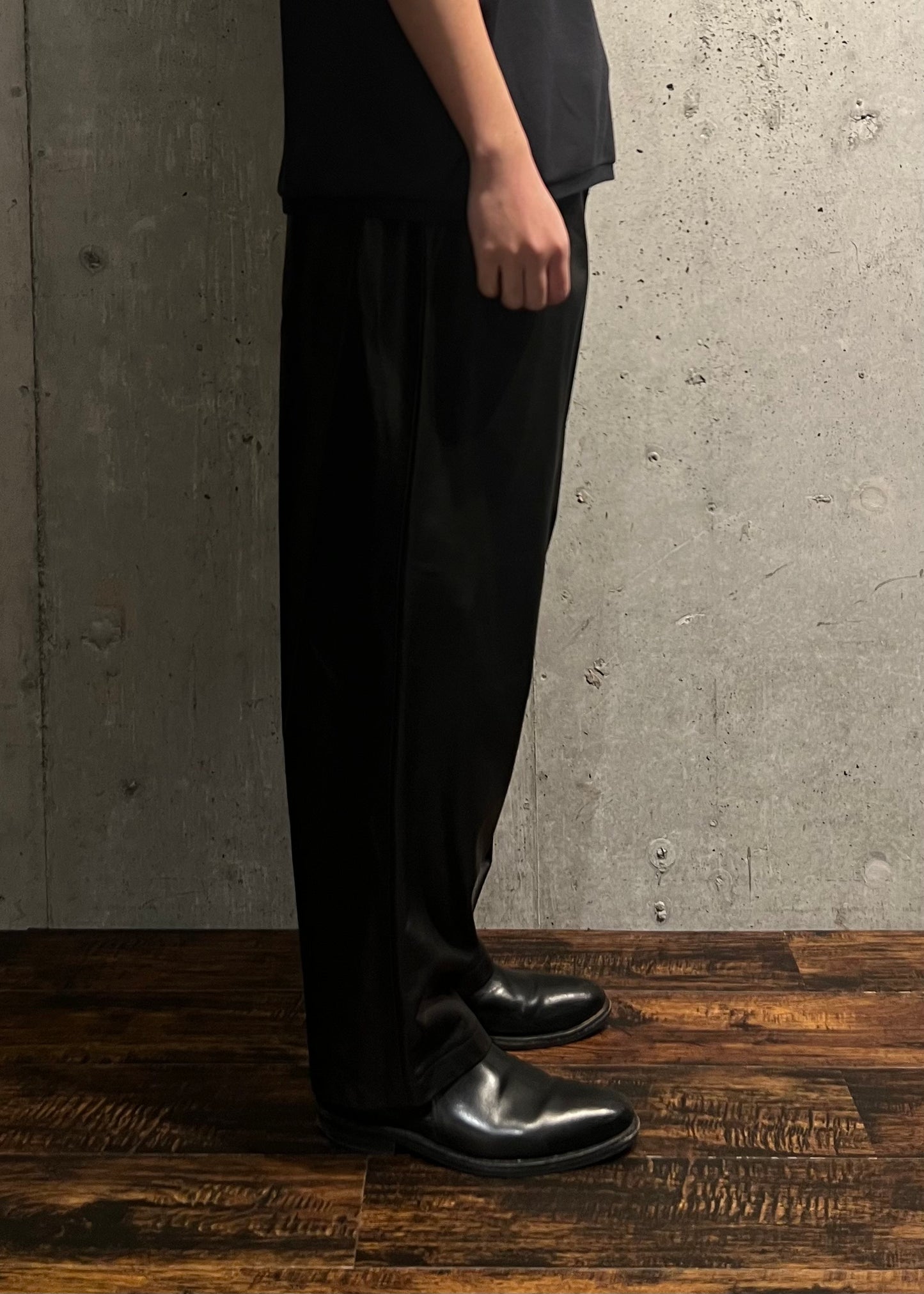 【YOKO SAKAMOTO】WIDE EASY PANTS(BLACK-FG)