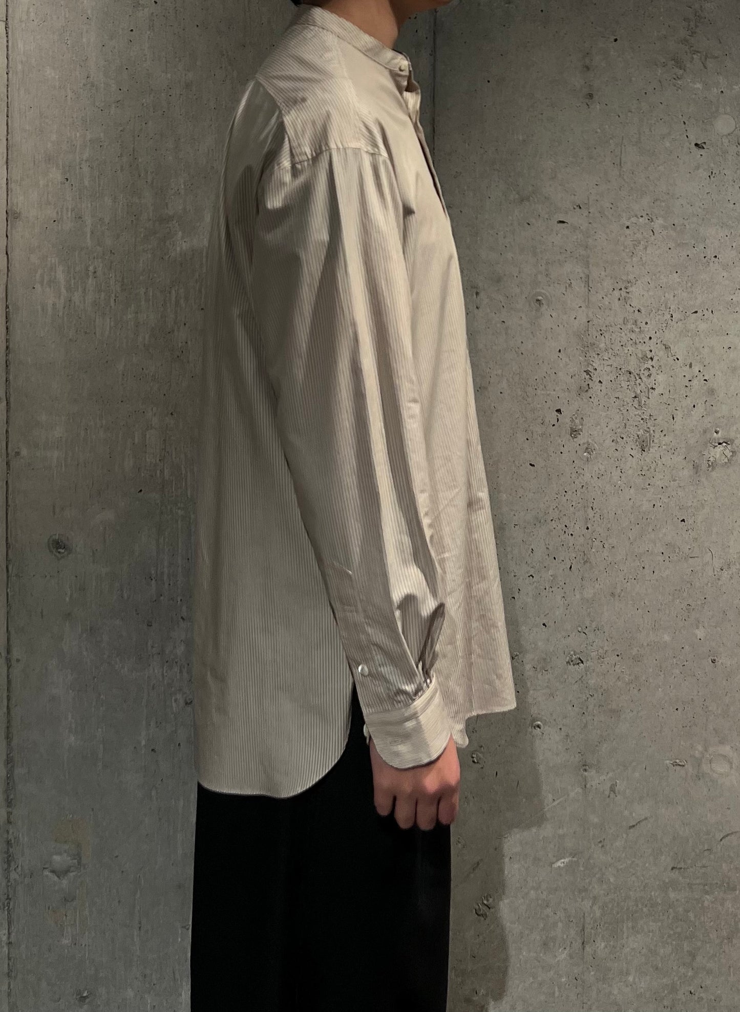 【Urig】BAND COLLAR SHIRT G