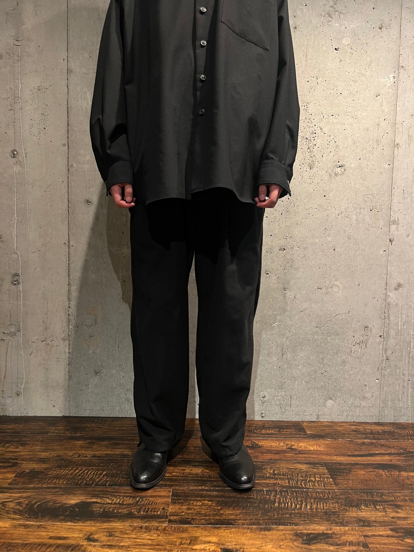 【YOKO SAKAMOTO】BRUSHED COTTON WIDE PANTS