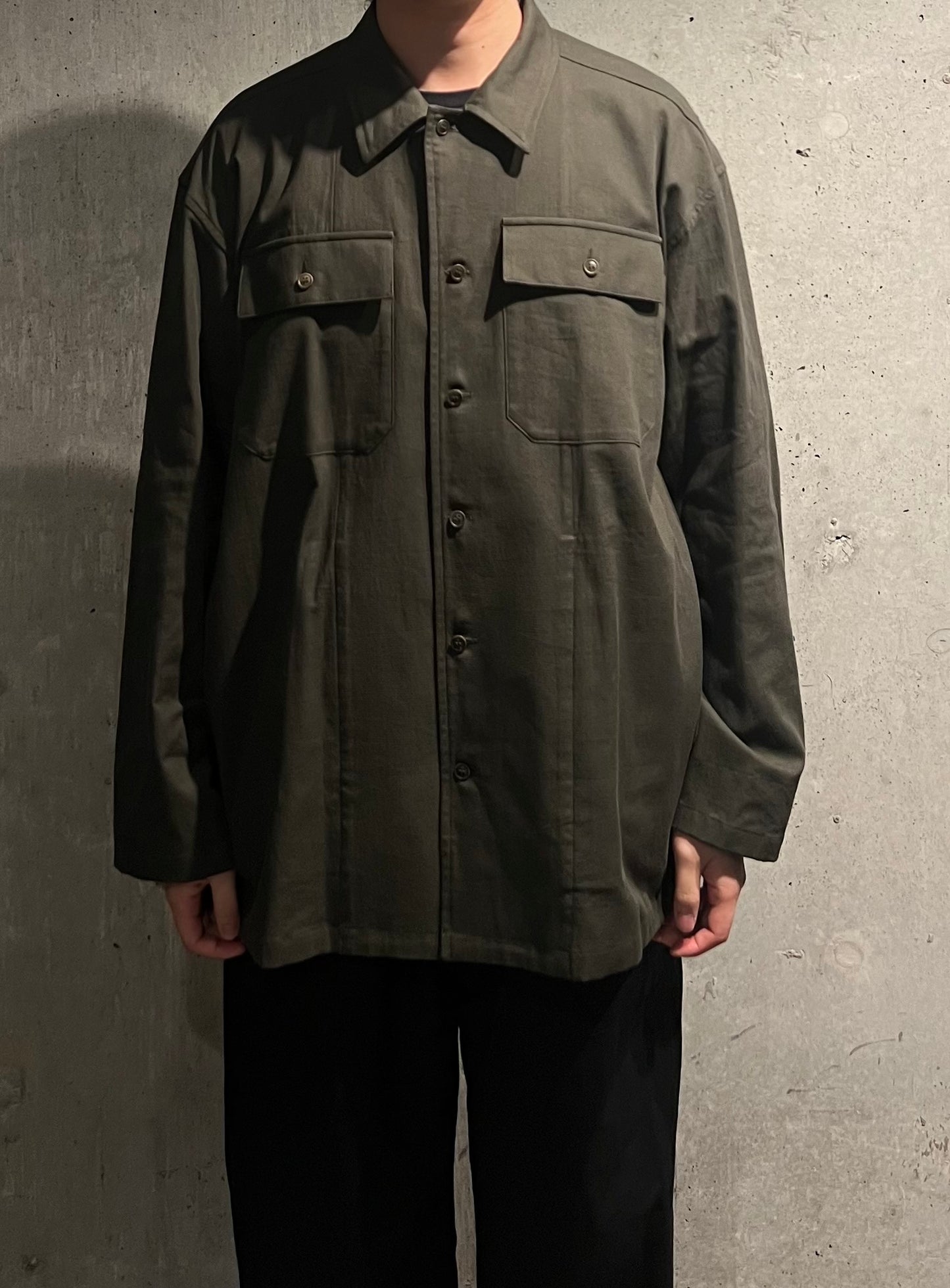 【YOKO SAKAMOTO】UTILITY SHIRT(OLIVE)