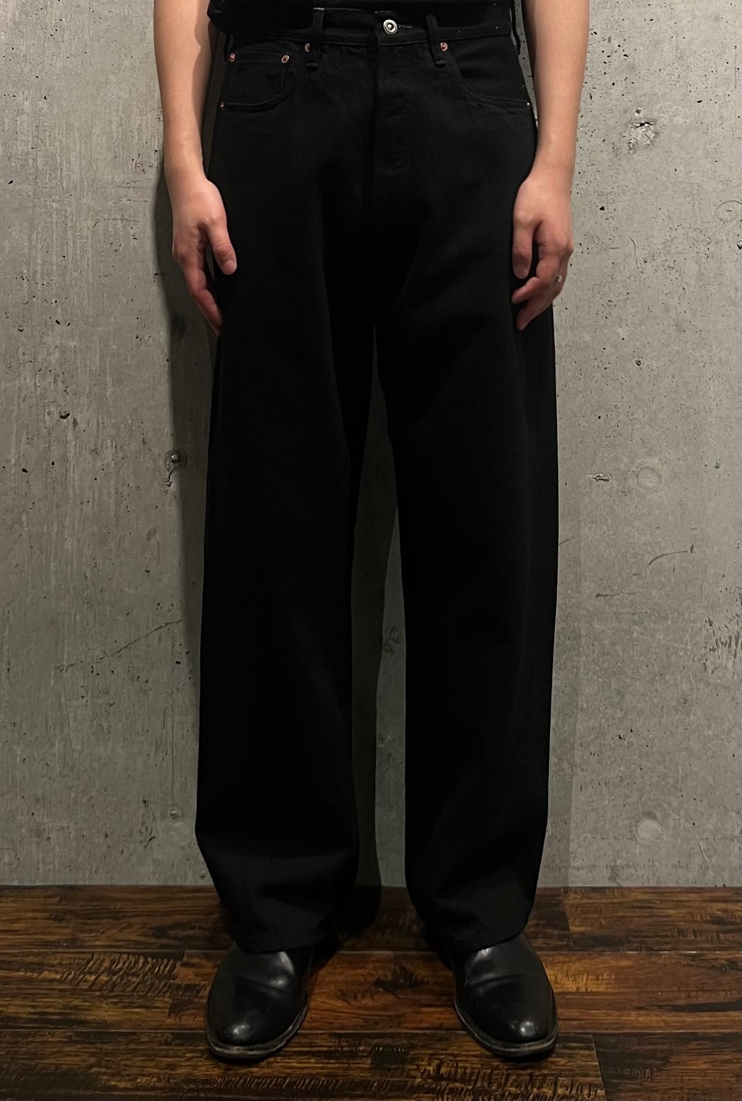 【YOKO SAKAMOTO】5POCKET STRAIGHT PANTS (BLACK)
