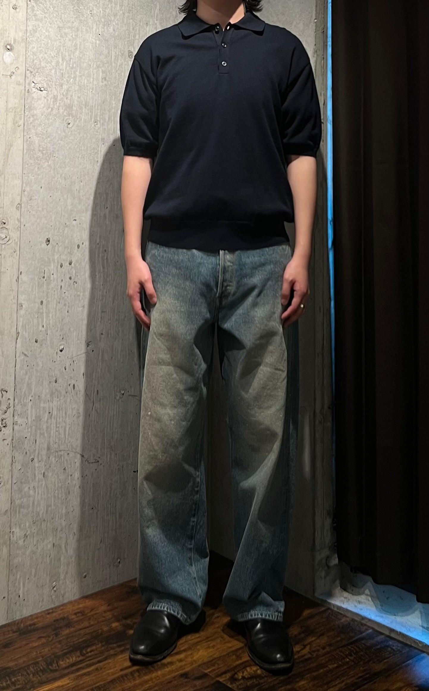 YOKO SAKAMOTO】5POCKET STRAIGHT PANTS (FADE INDIGO) – NOUNZ