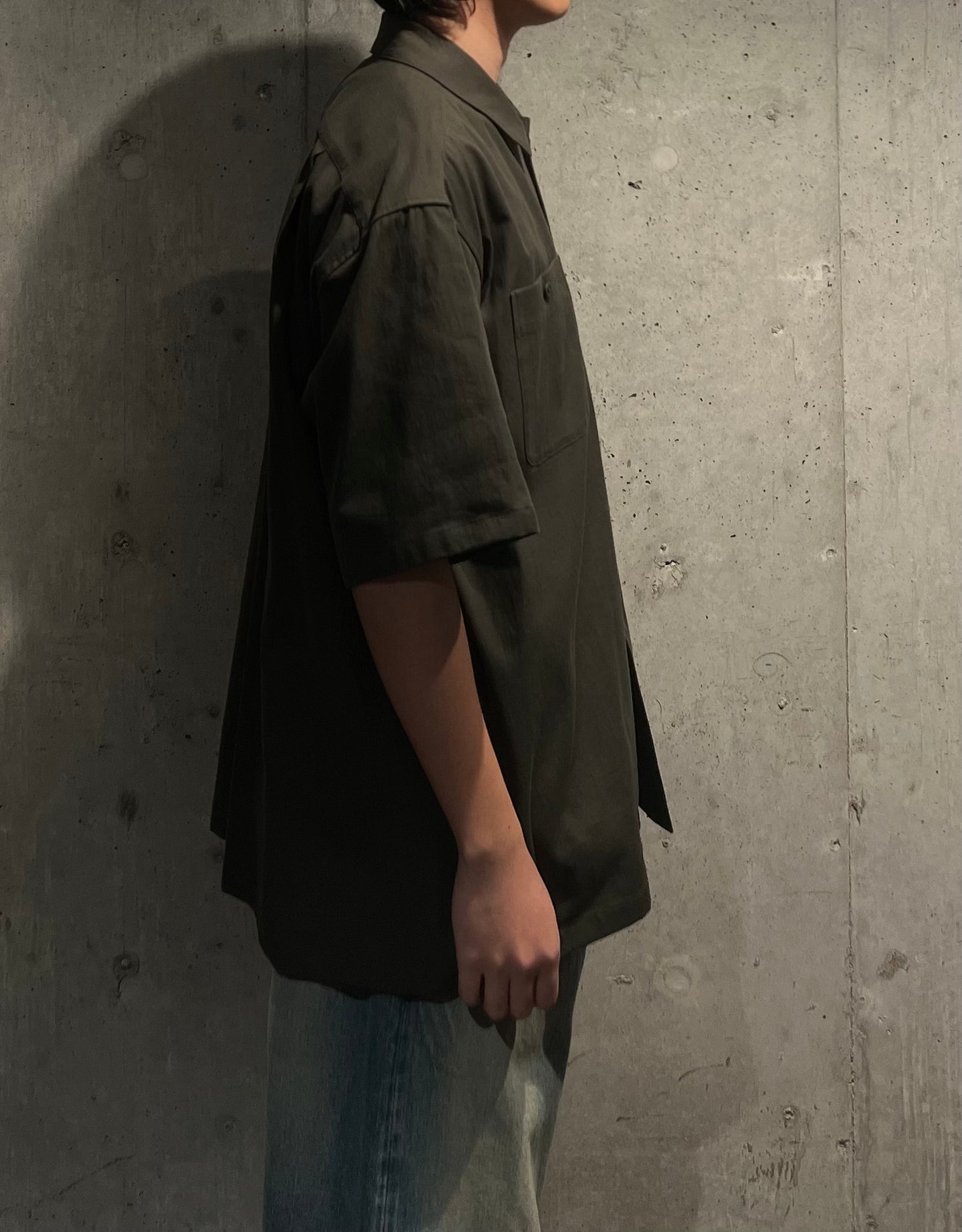 【YOKO SAKAMOTO】UTILITY S/S SHIRT(OLIVE)