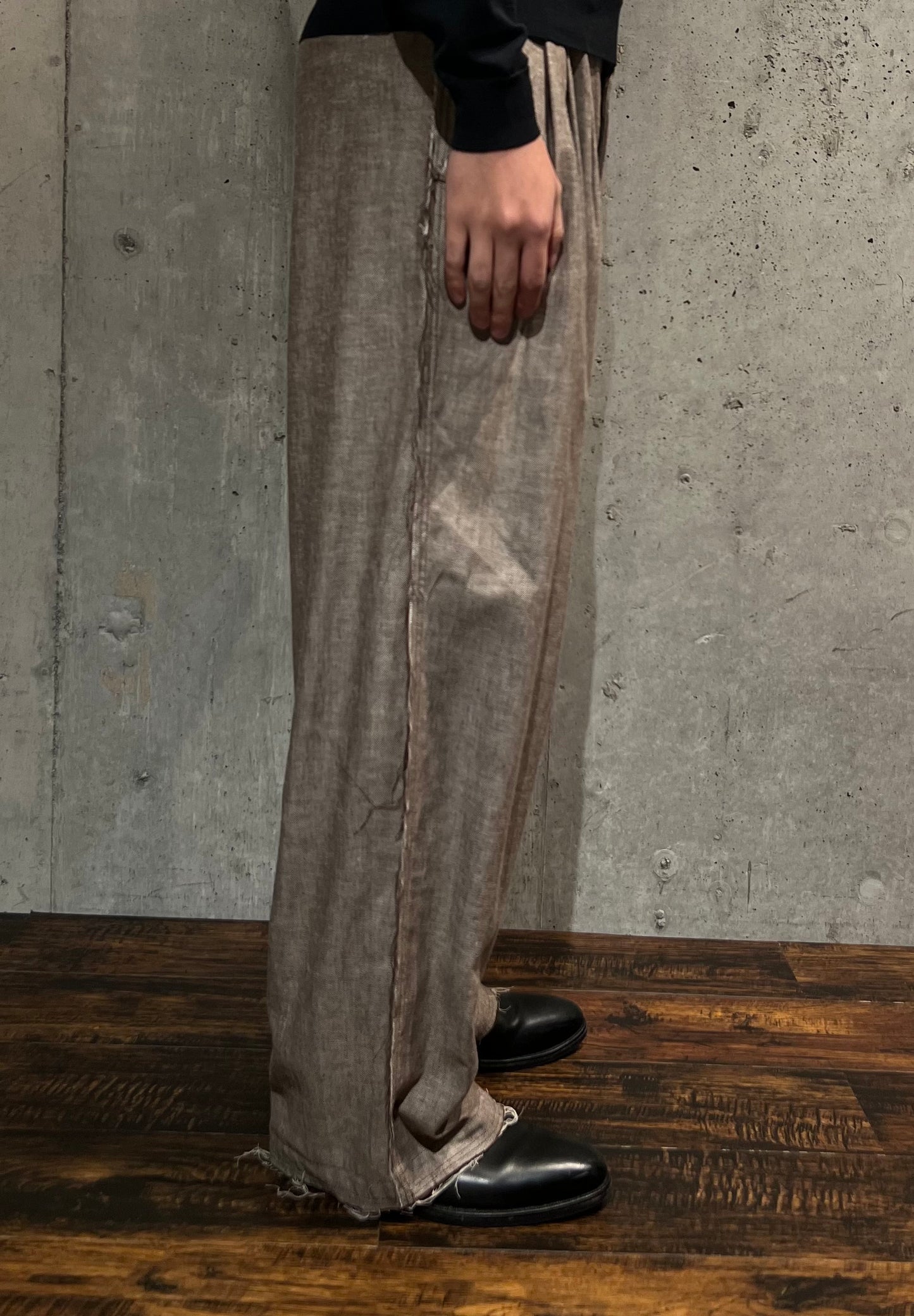 【Urig】HRB SCHADEN 3TUCK PANTS NL（BROWN）