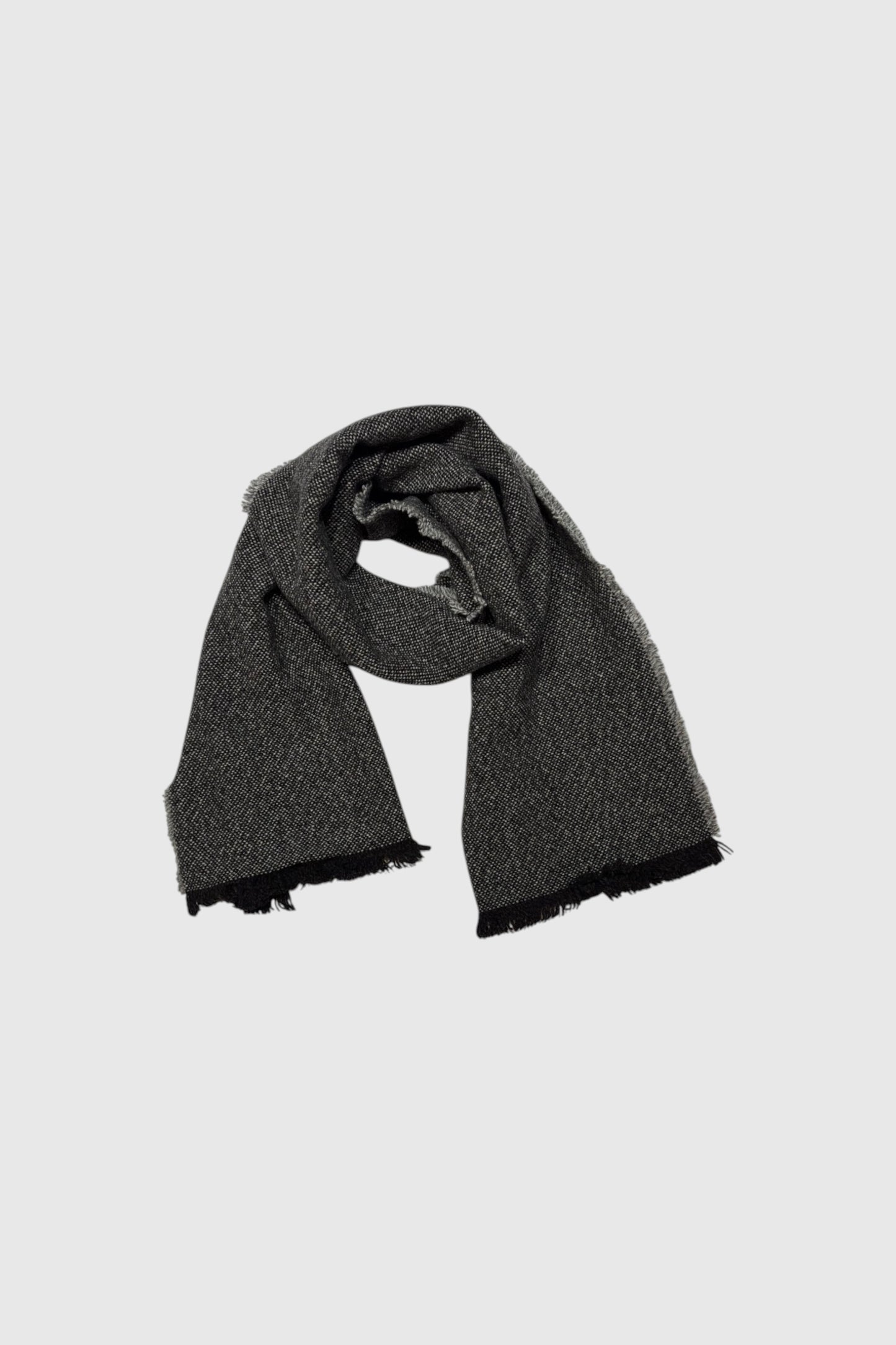【YOKO SAKAMOTO】WOOL LONG SCARF(CHARCOAL GRAY)