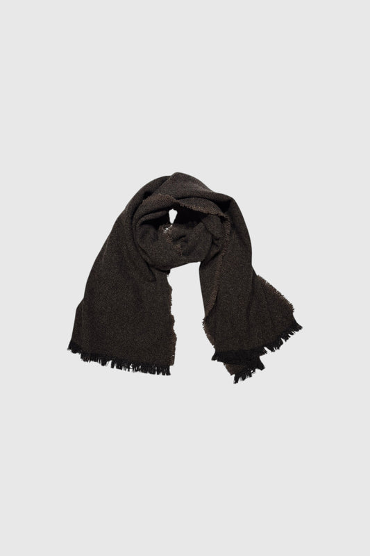 【YOKO SAKAMOTO】WOOL LONG SCARF(BROWN)