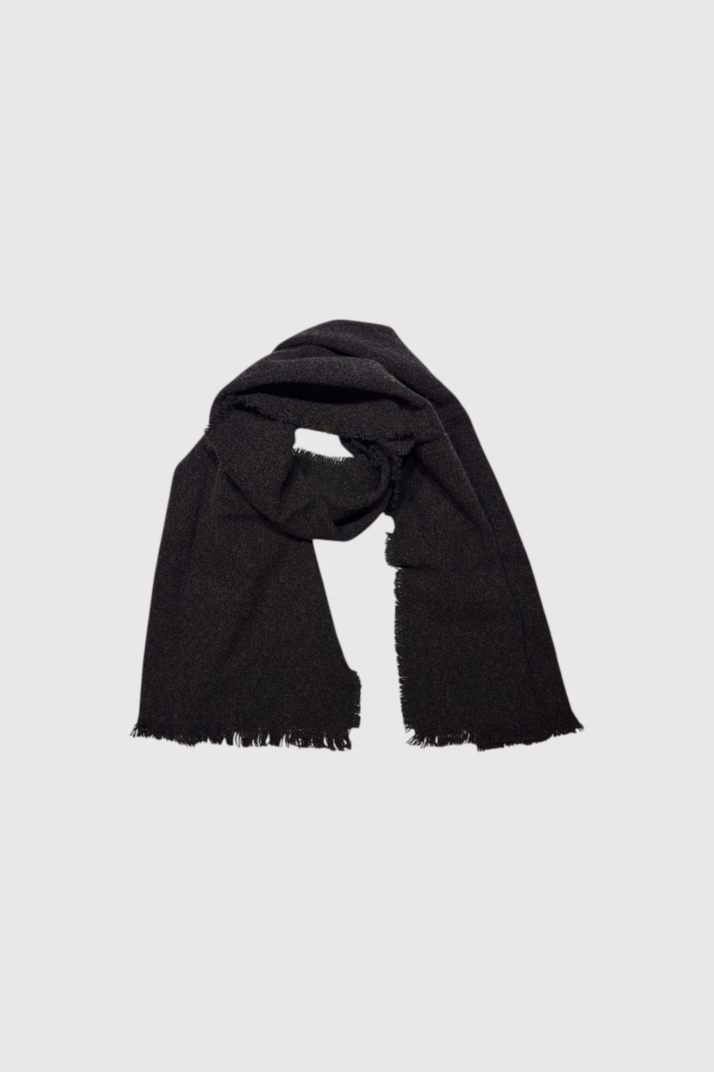 【YOKO SAKAMOTO】WOOL LONG SCARF(BLACK)