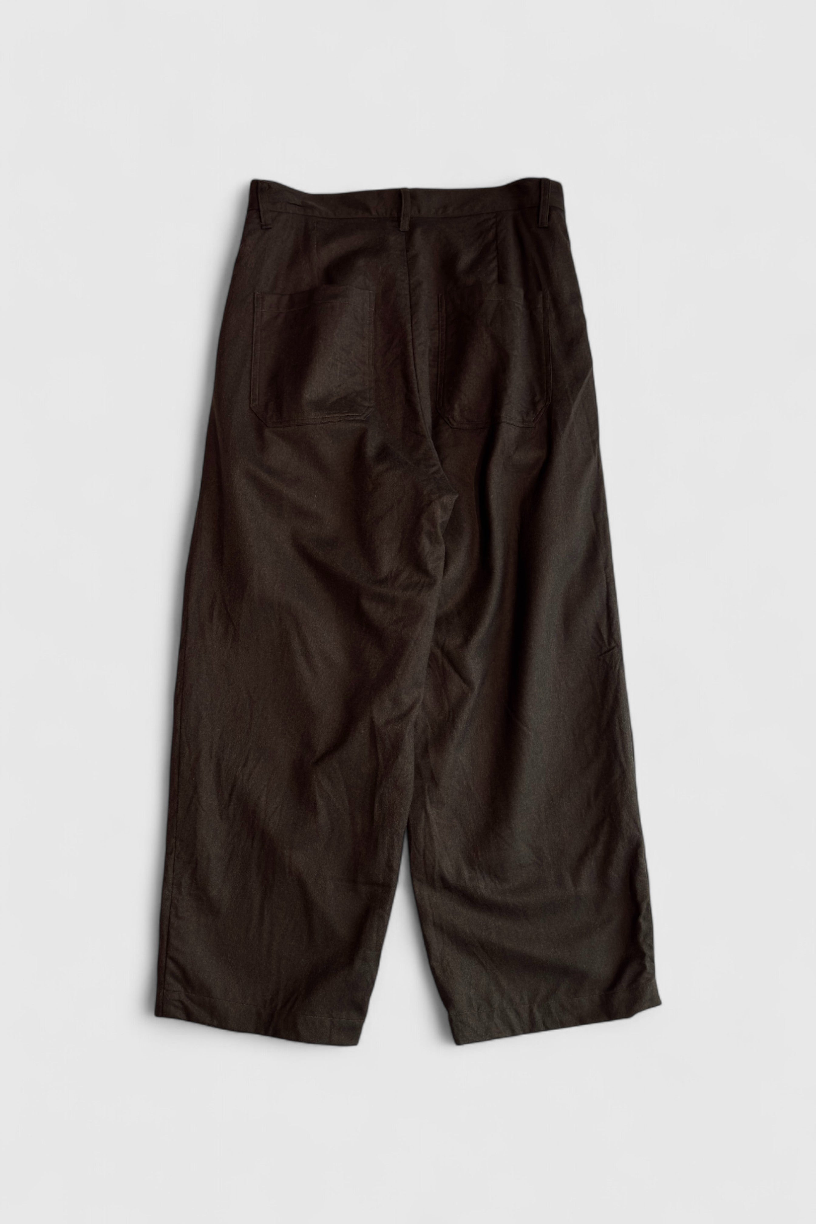 yuta matsuoka 19aw ウールリネン　クロップドパンツ yuta matsuoka 19aw ウールリネンクロップドパンツ