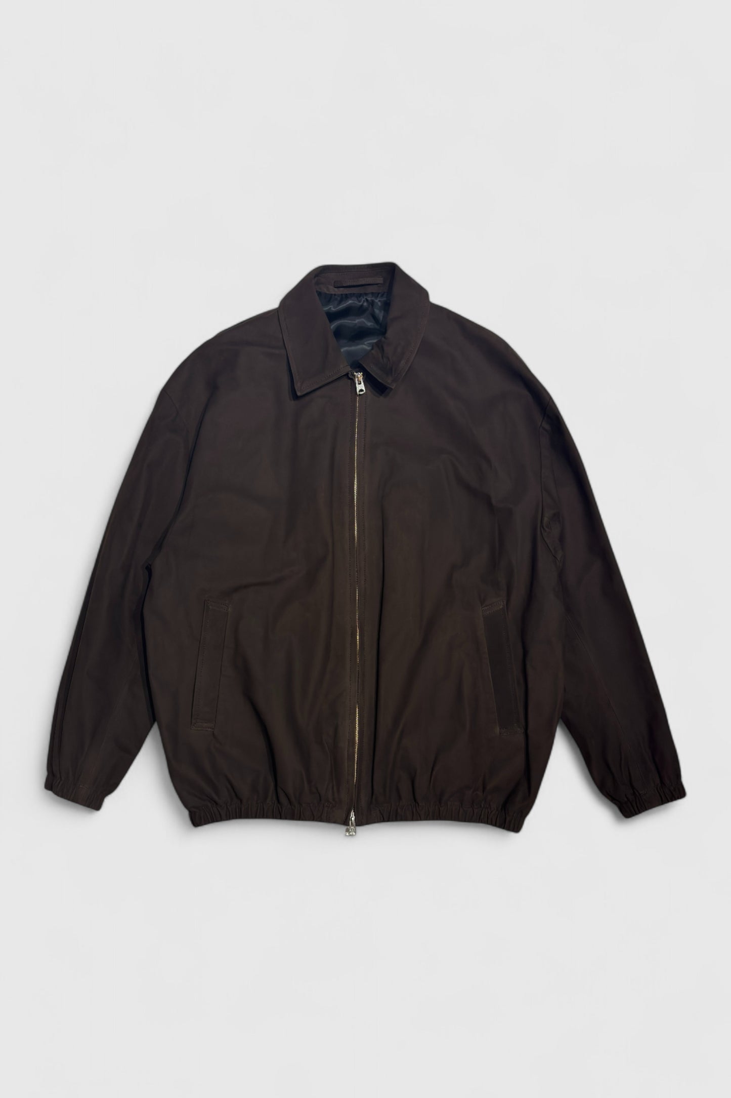 【YOKO SAKAMOTO】  ZIP BLOUSON　COW LEATHER　BROWN‐NU