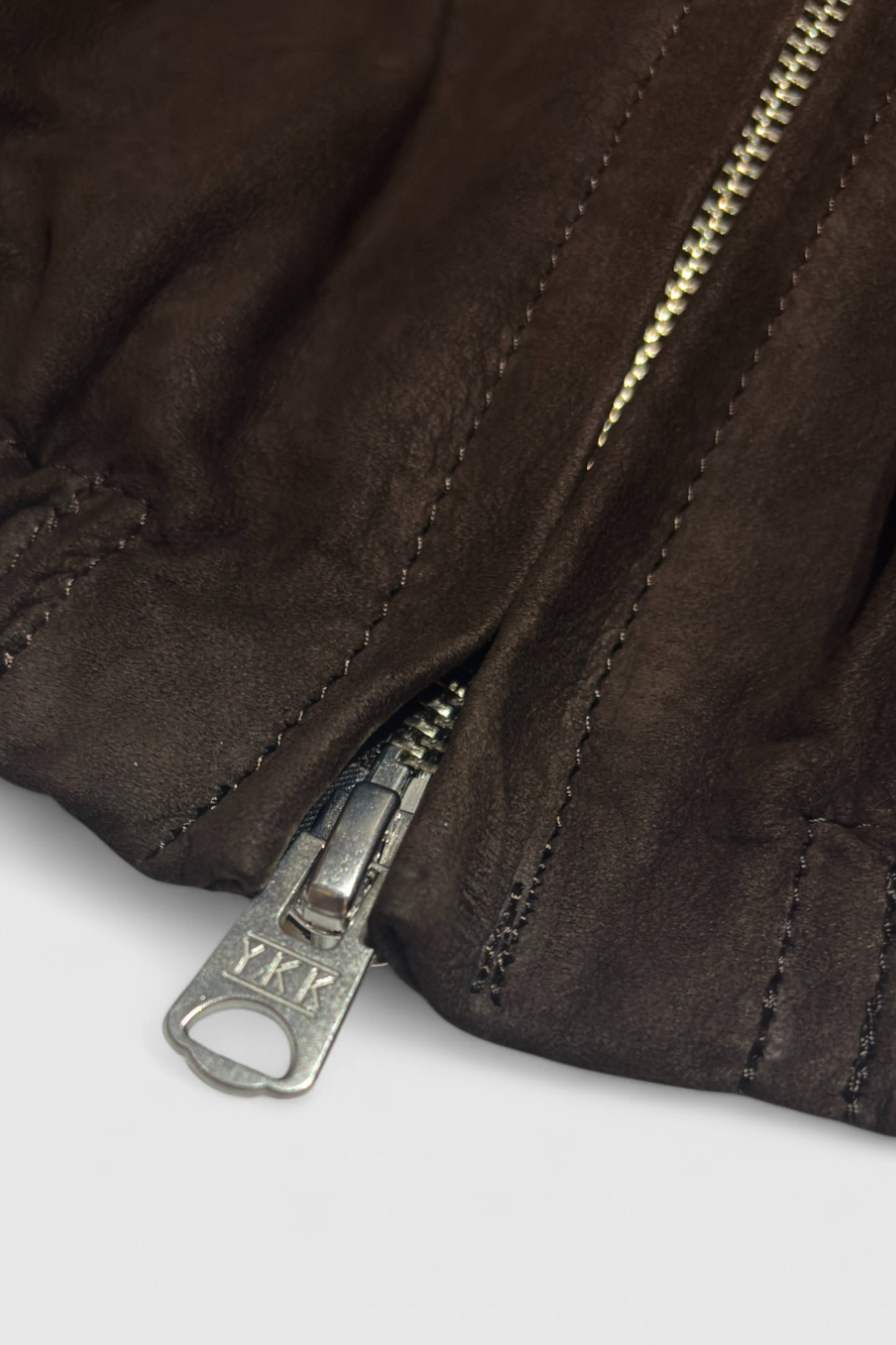 【YOKO SAKAMOTO】  ZIP BLOUSON　COW LEATHER　BROWN‐NU
