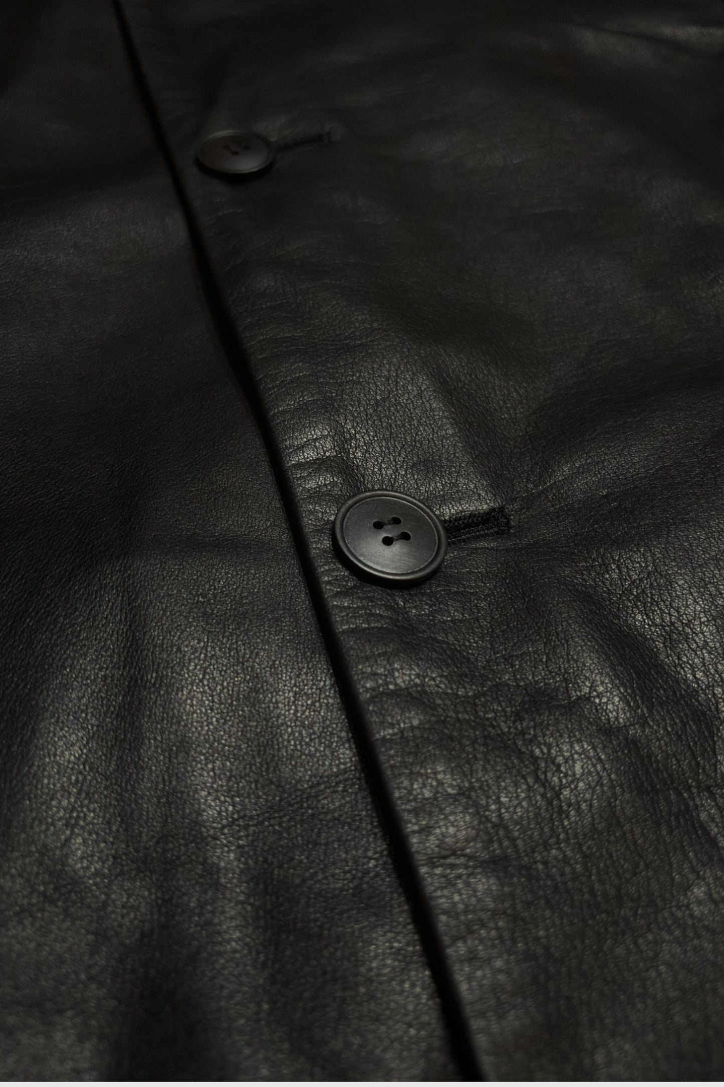 【YOKO SAKAMOTO】 COACH JACKET　COW LEATHER　BLACK-FG