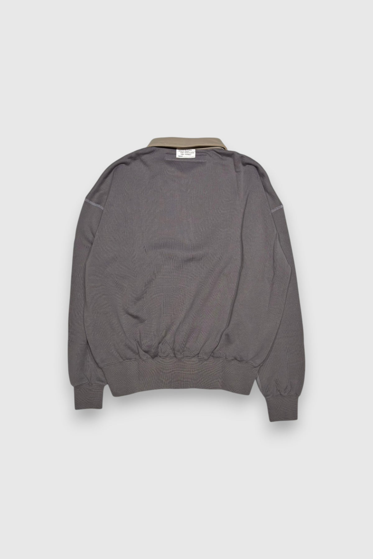【KYOU】"BROTHERS" Leather × Supima Aging Cotton Sweat(CHARCOAL)