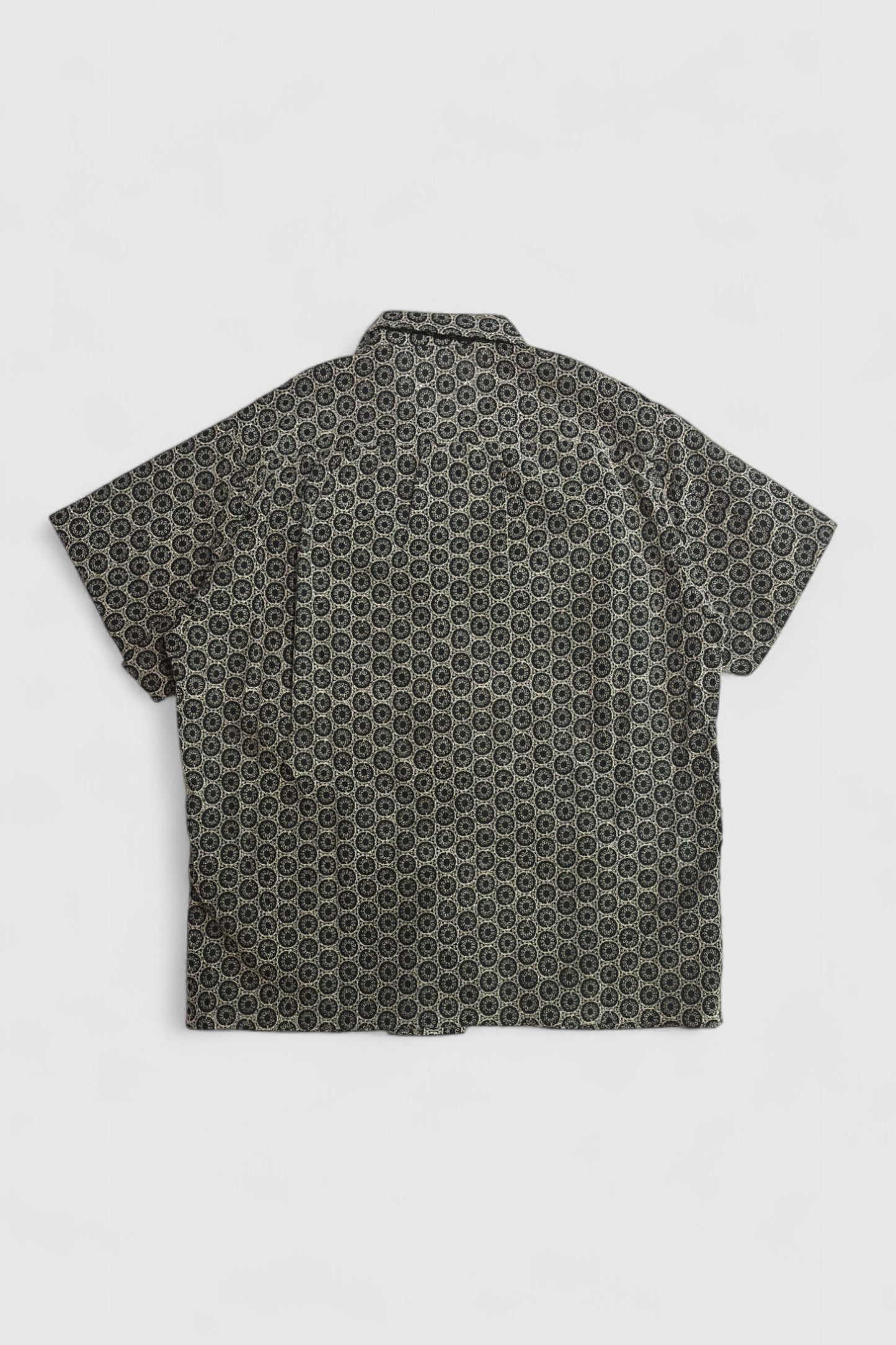 【Urig】ROUND EMB DRESS FATIGUE SHIRT SS