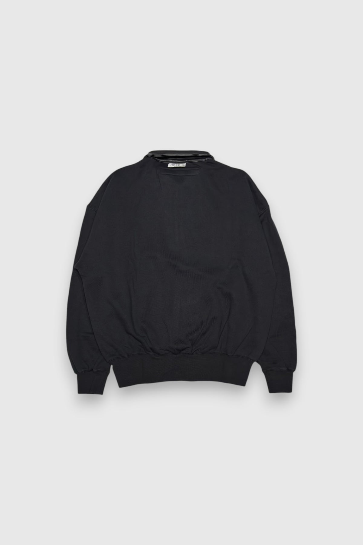 【KYOU】"BROTHERS" Leather × Supima Aging Cotton Sweat(BLACK)