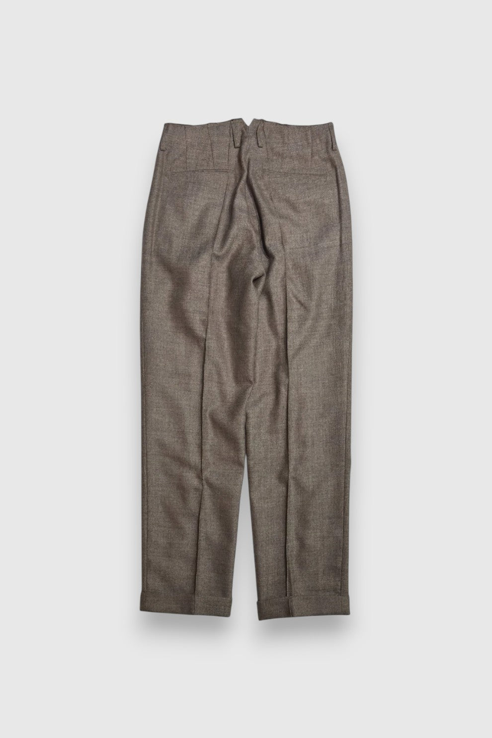 【Urig】ALPACA SAXONY CREASE STITCH PANTS HL (GRAIGE)