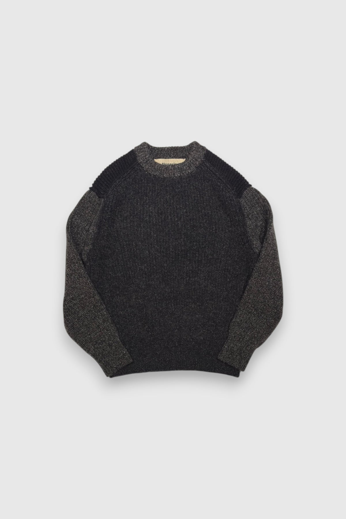【Slopeslow】crew neck sweater(charcoal)