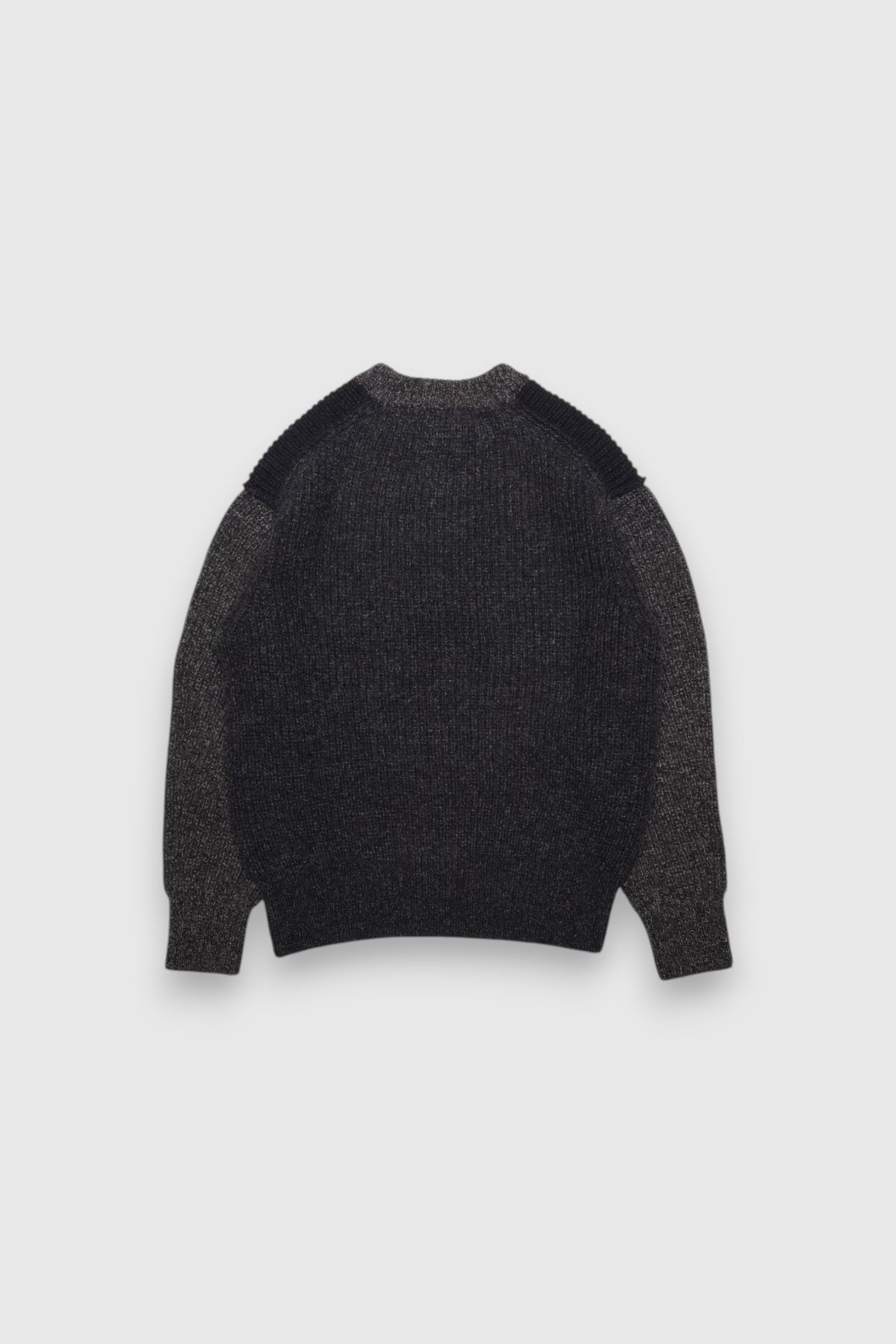 【Slopeslow】crew neck sweater(charcoal)
