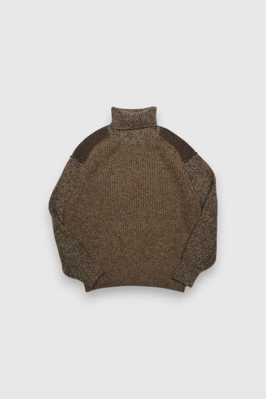 【Slopeslow】turtle neck sweater(brown)