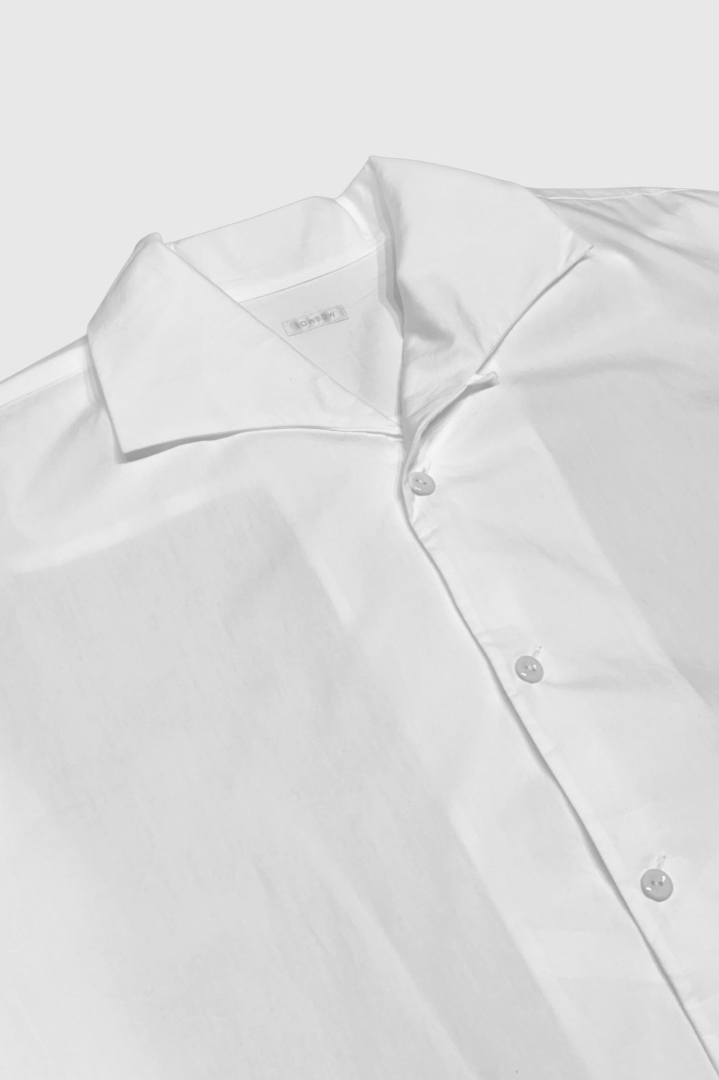 【SOWBOW】SOWBOW SHIRT -A (Wide Fit) BROAD WHITE