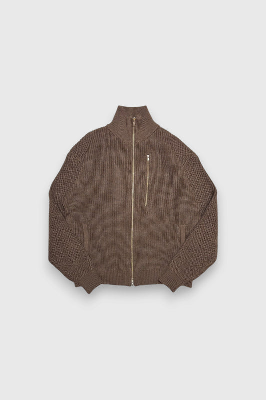 【LOYM】3POCKET DRIVERS KNIT(BROWN)