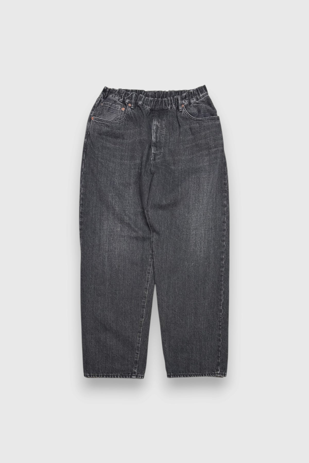 【YOKO SAKAMOTO】5POCKET EASY PANTS (FADE BLACK)