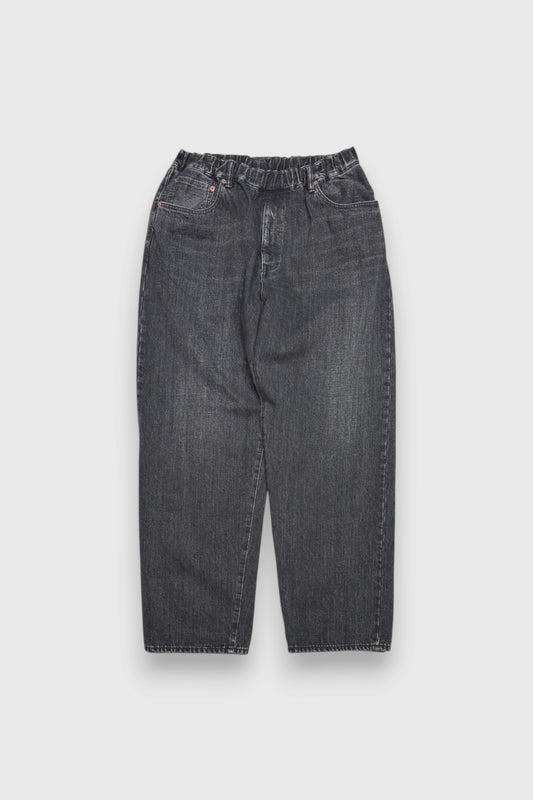 【YOKO SAKAMOTO】5POCKET EASY PANTS (FADE BLACK)