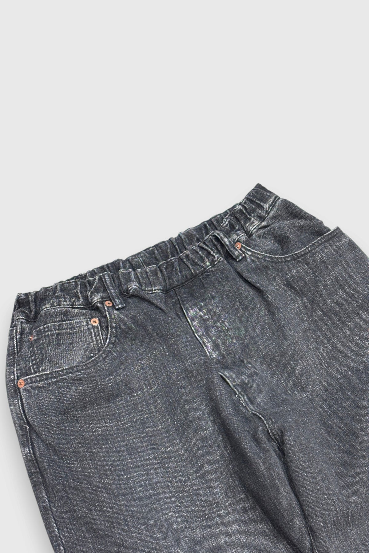 【YOKO SAKAMOTO】5POCKET EASY PANTS (FADE BLACK)