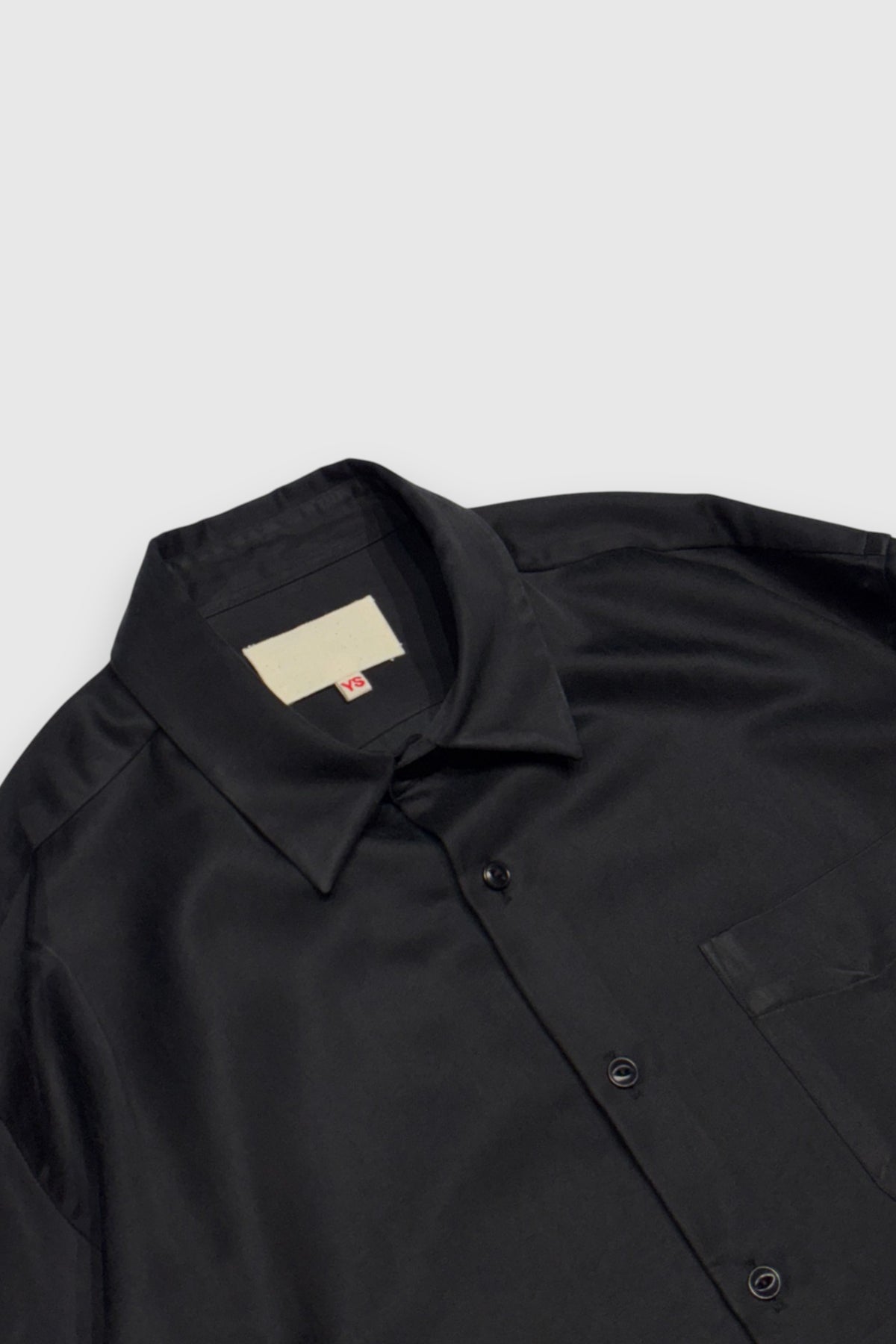 【YOKO SAKAMOTO】REGULAR COLLAR SHIRT(BLACK)