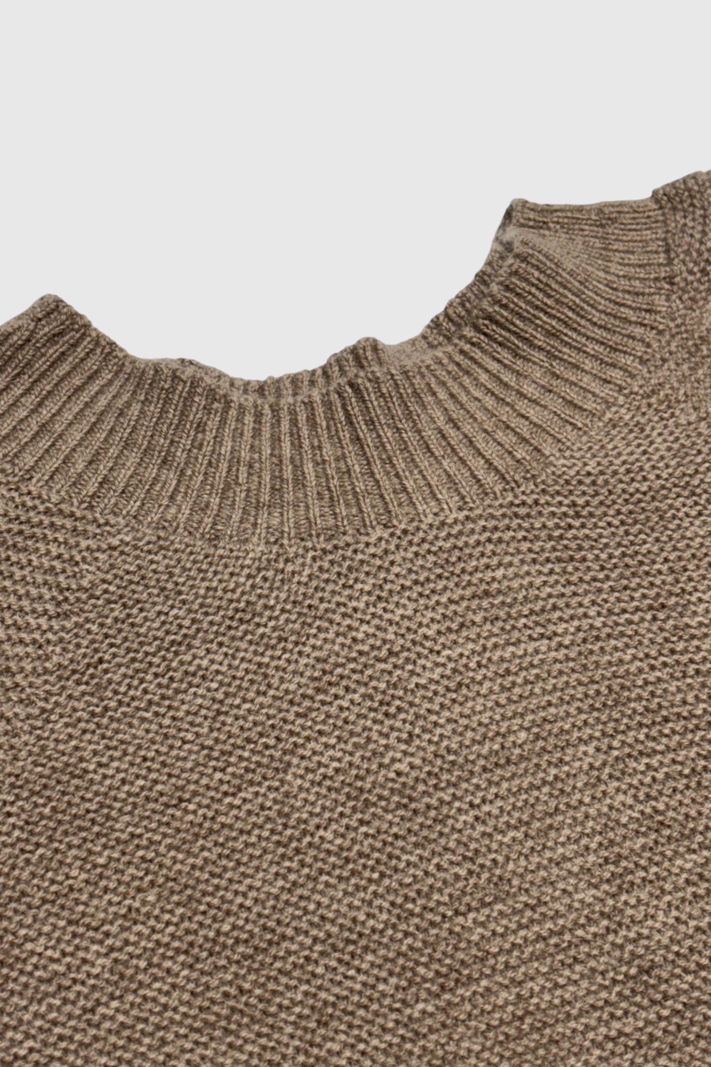 【MITTAN】アルパカウールセーター　薄茶